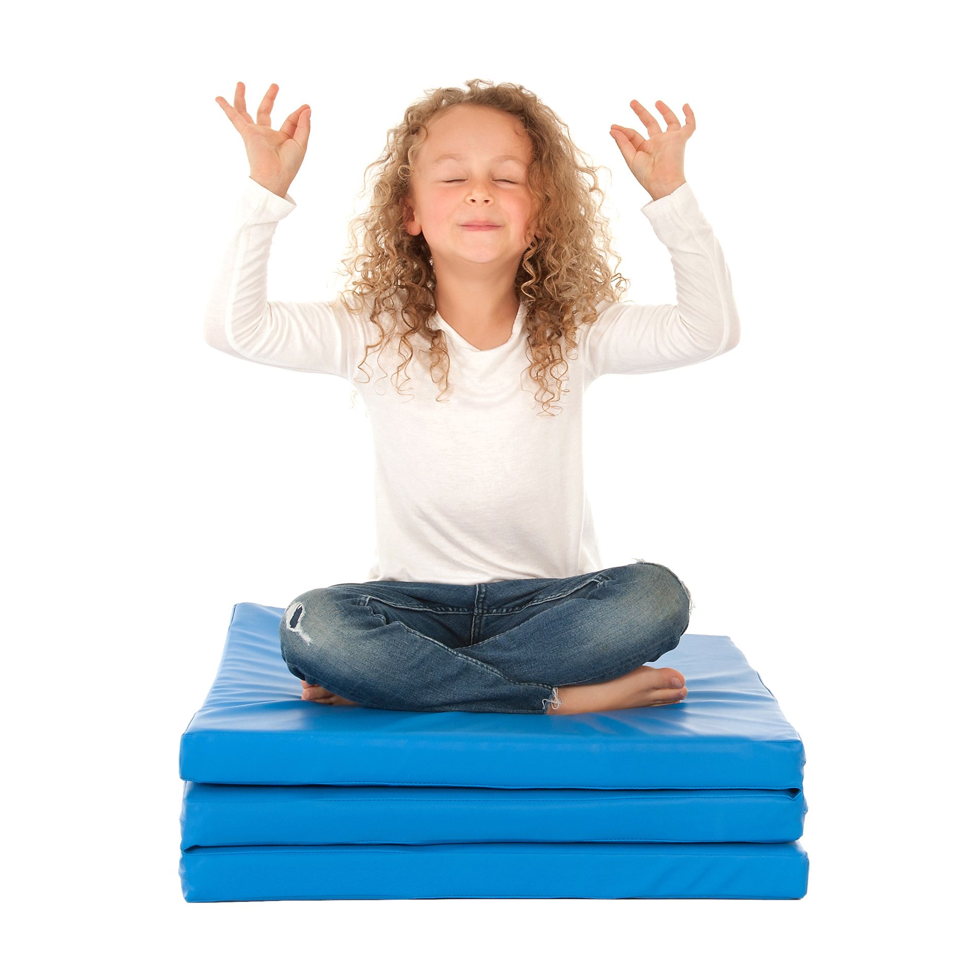 Turnmatte, klappbar, 160x60x5cm, blau