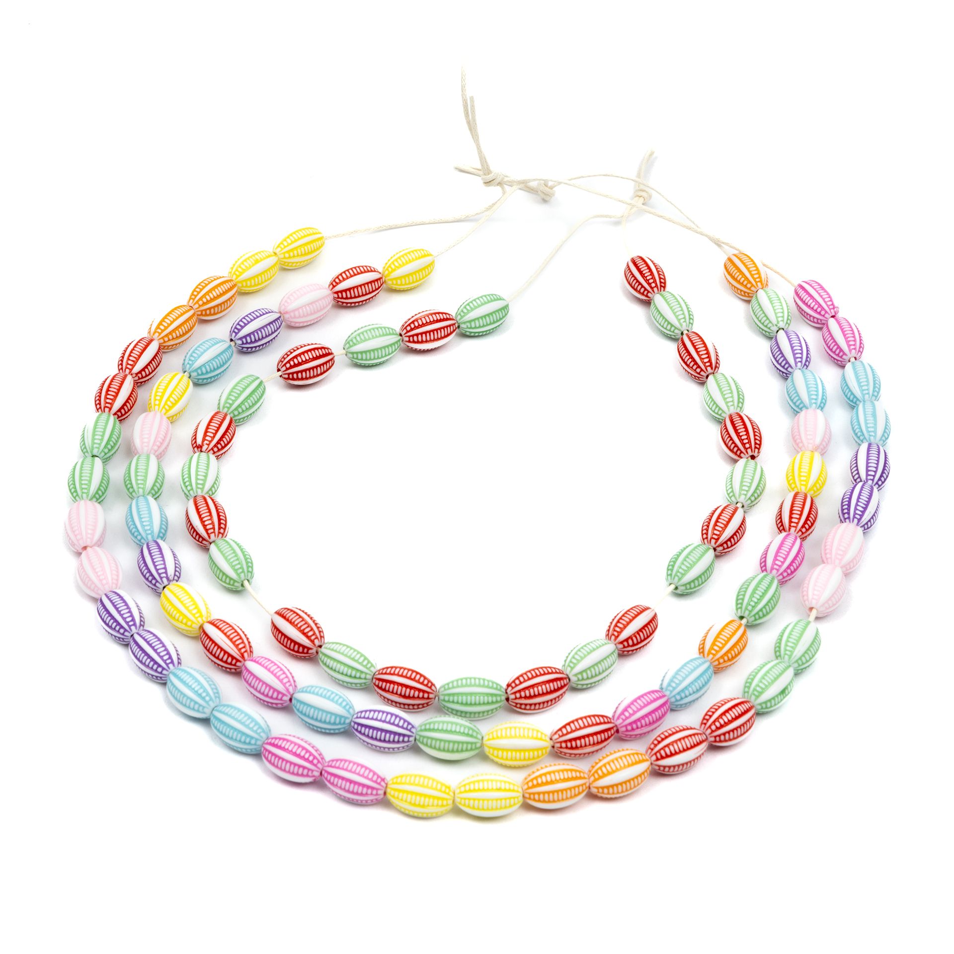 Perlen-Rillen, oval, 1300er Set