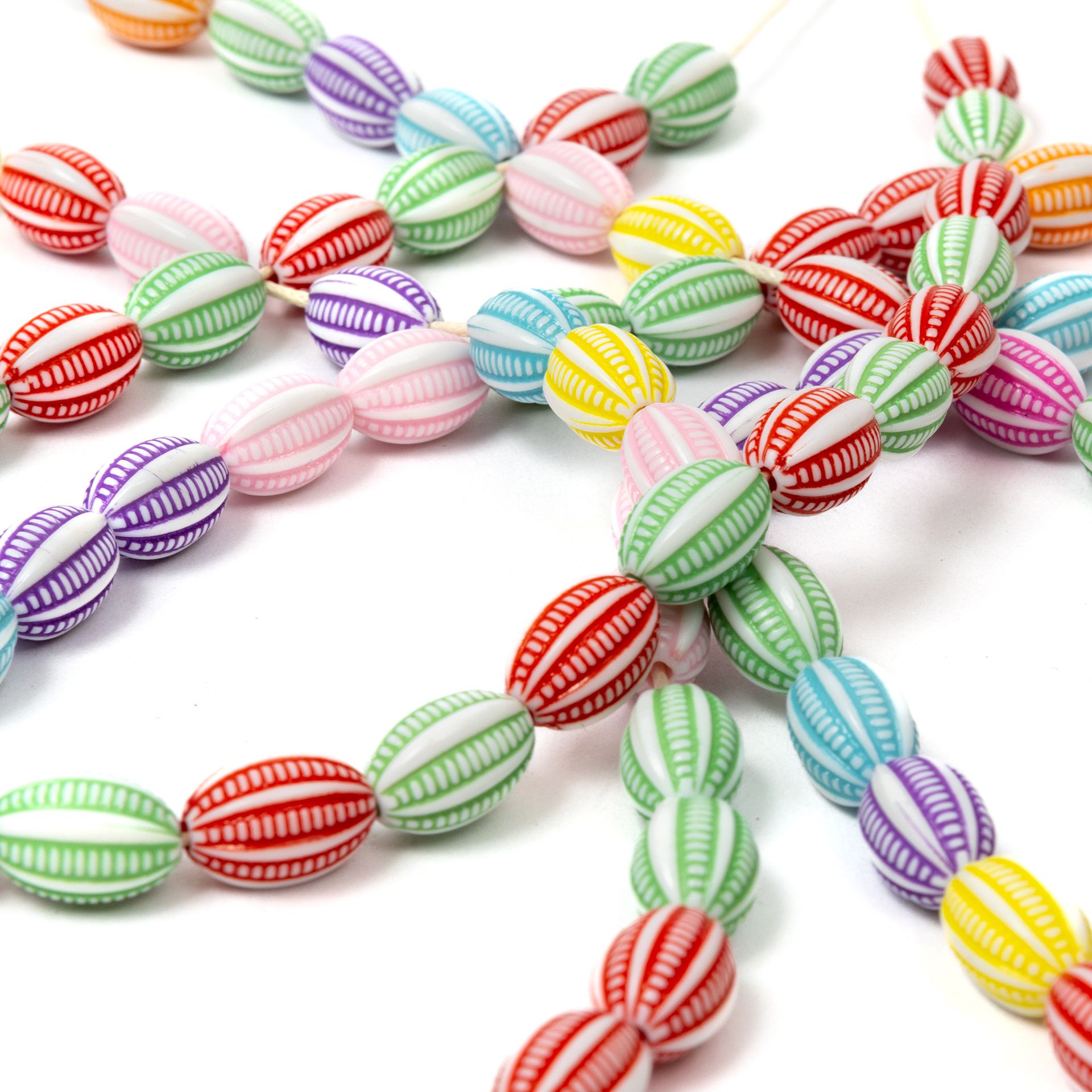 Perlen-Rillen, oval, 1300er Set