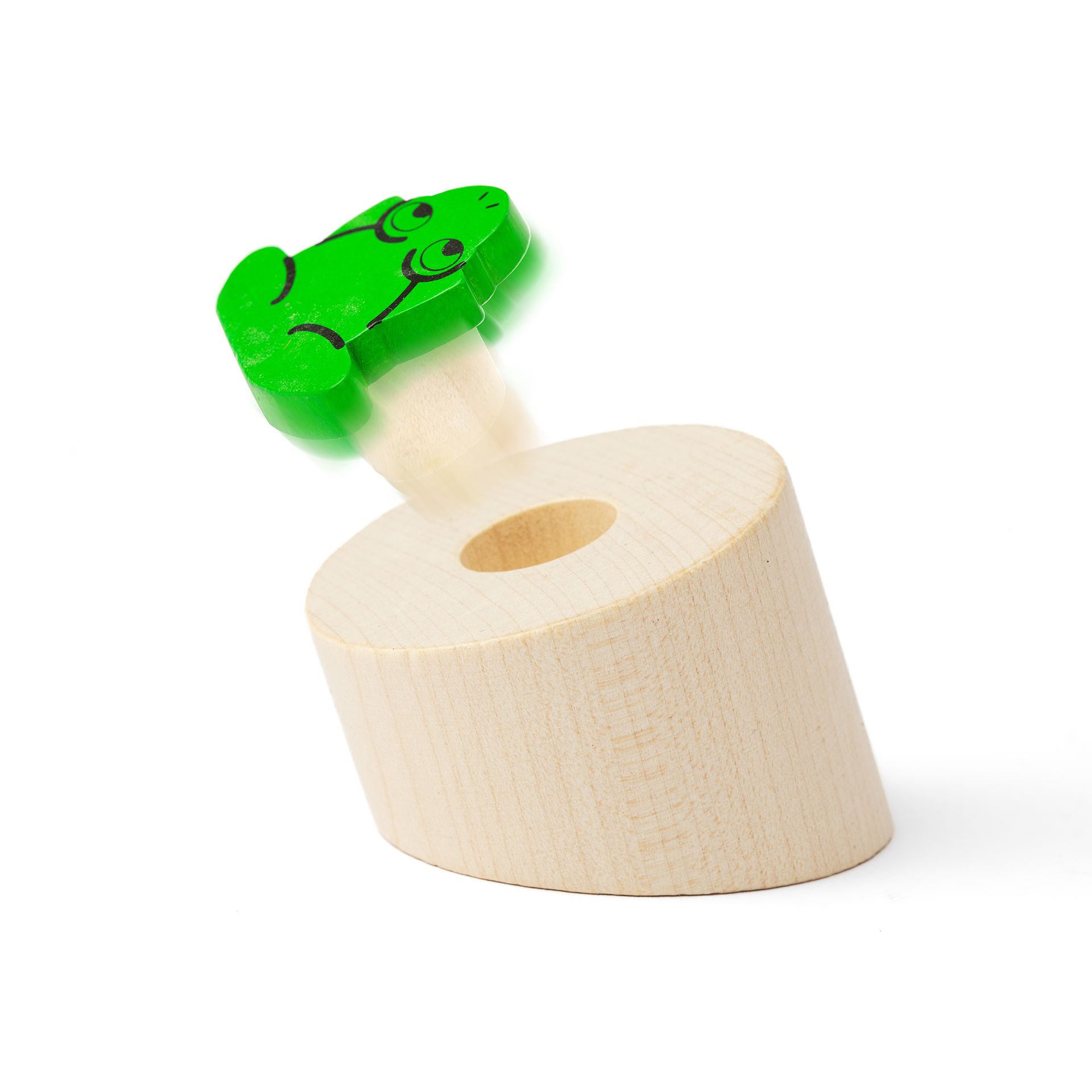 Springfrosch Rana & Weitsprung, 2in1, in Holzbox