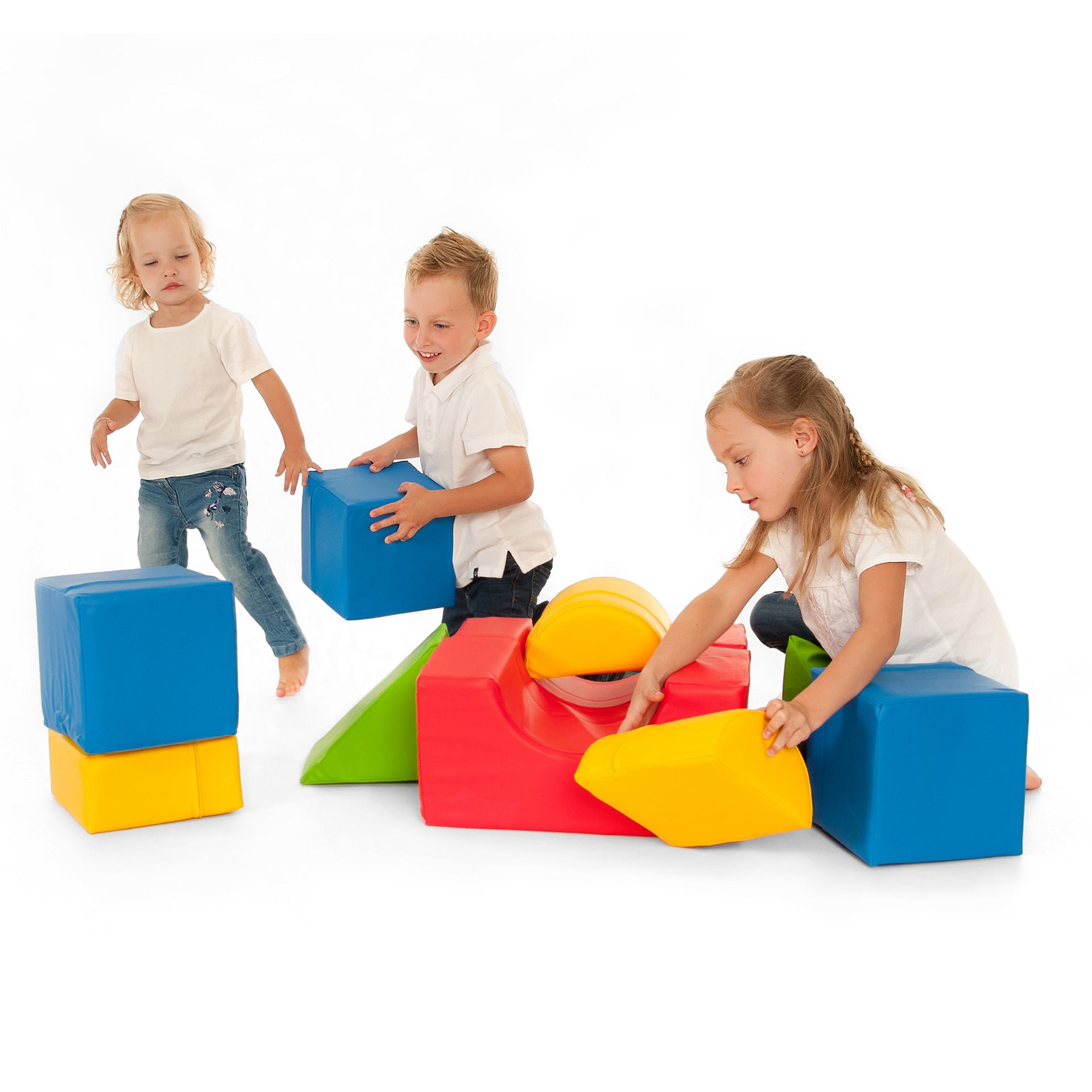 Schaumstoff Bausteine XL, 11er Set, inkl. Tasche