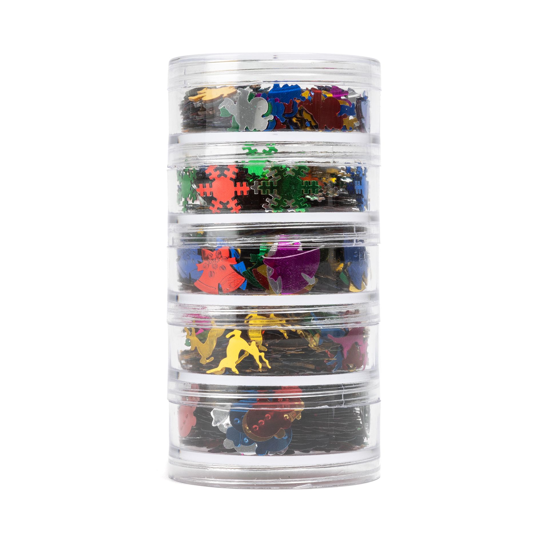 Pailetten-Mix, Weihnachtsfiguren, 500 Stück