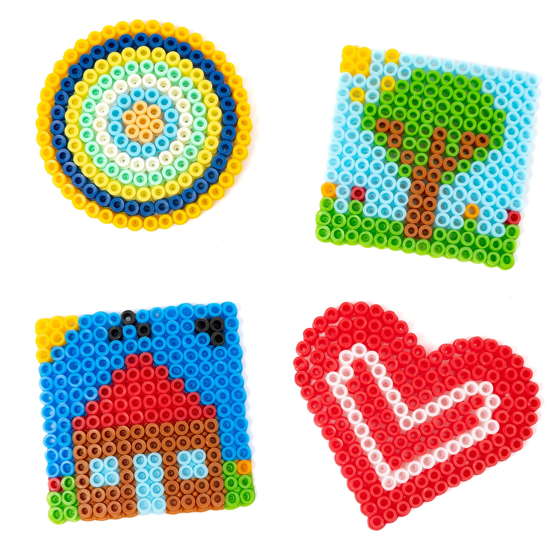 Bügelperlen-Eimer, 25.000 Perlen, inkl. 3 Platten