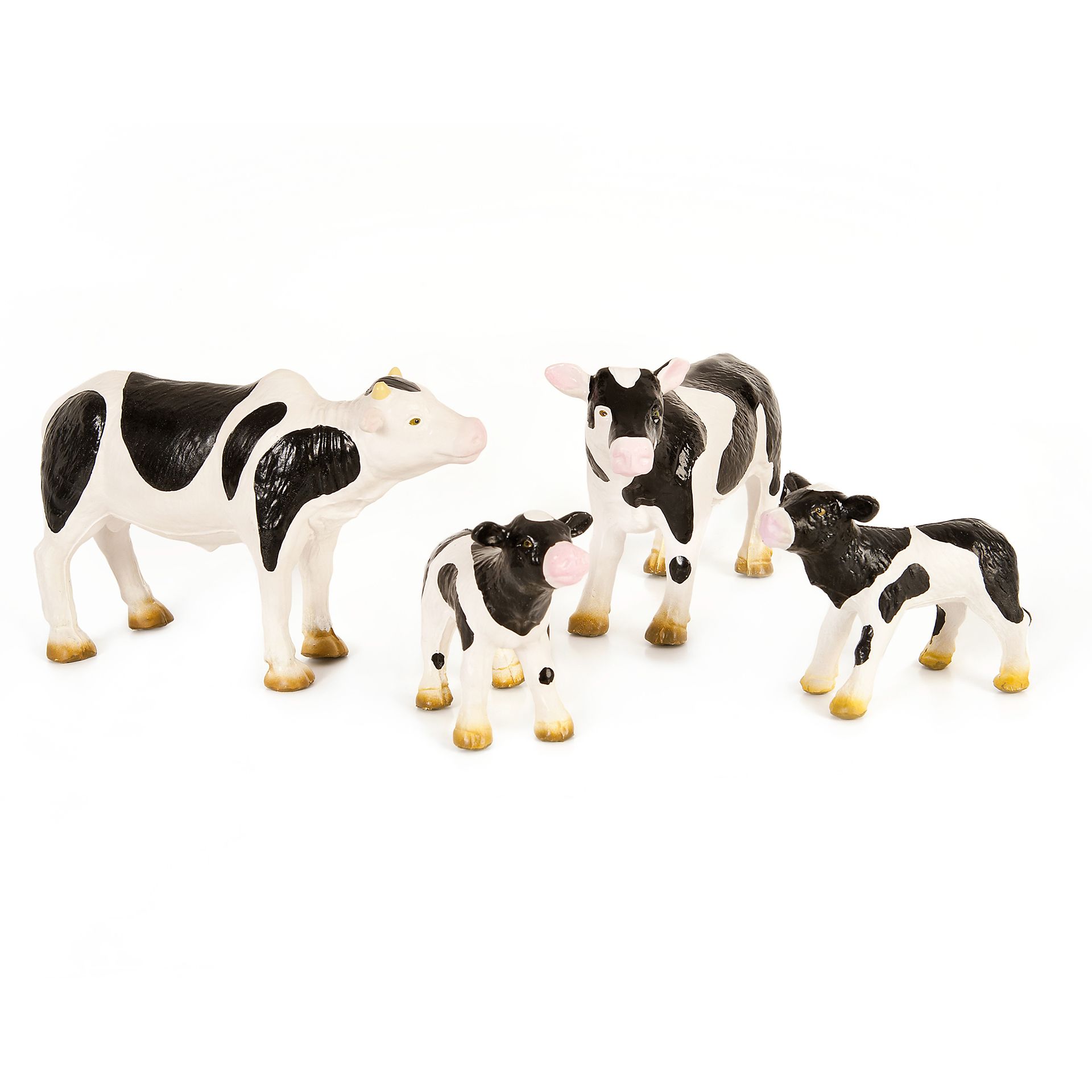 Bauernhoftiere, Kuh-Familie Kuh, 4-teilig