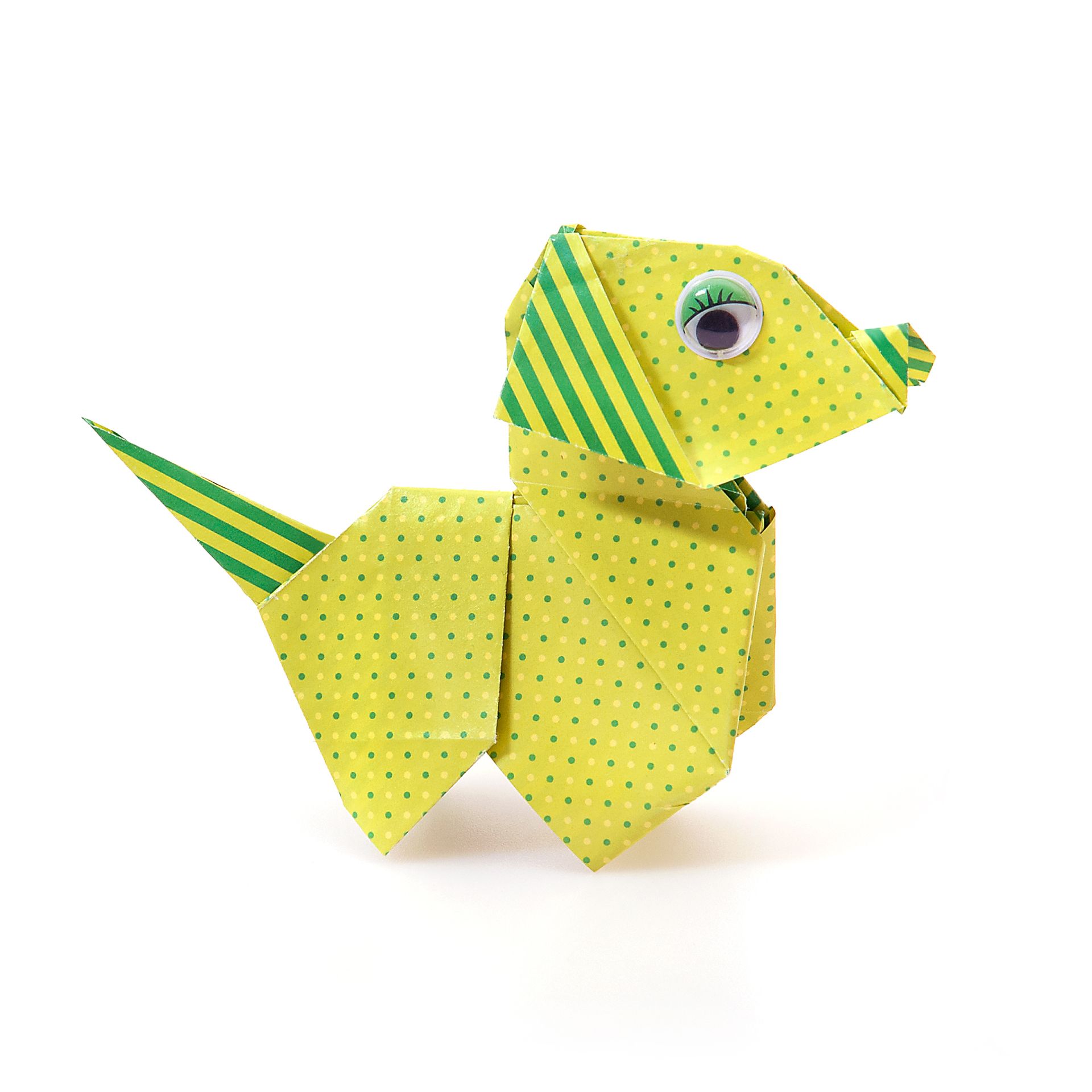 Origami Pünktchen u. Streifen, 15x15cm, 32 Blatt, 4 Far