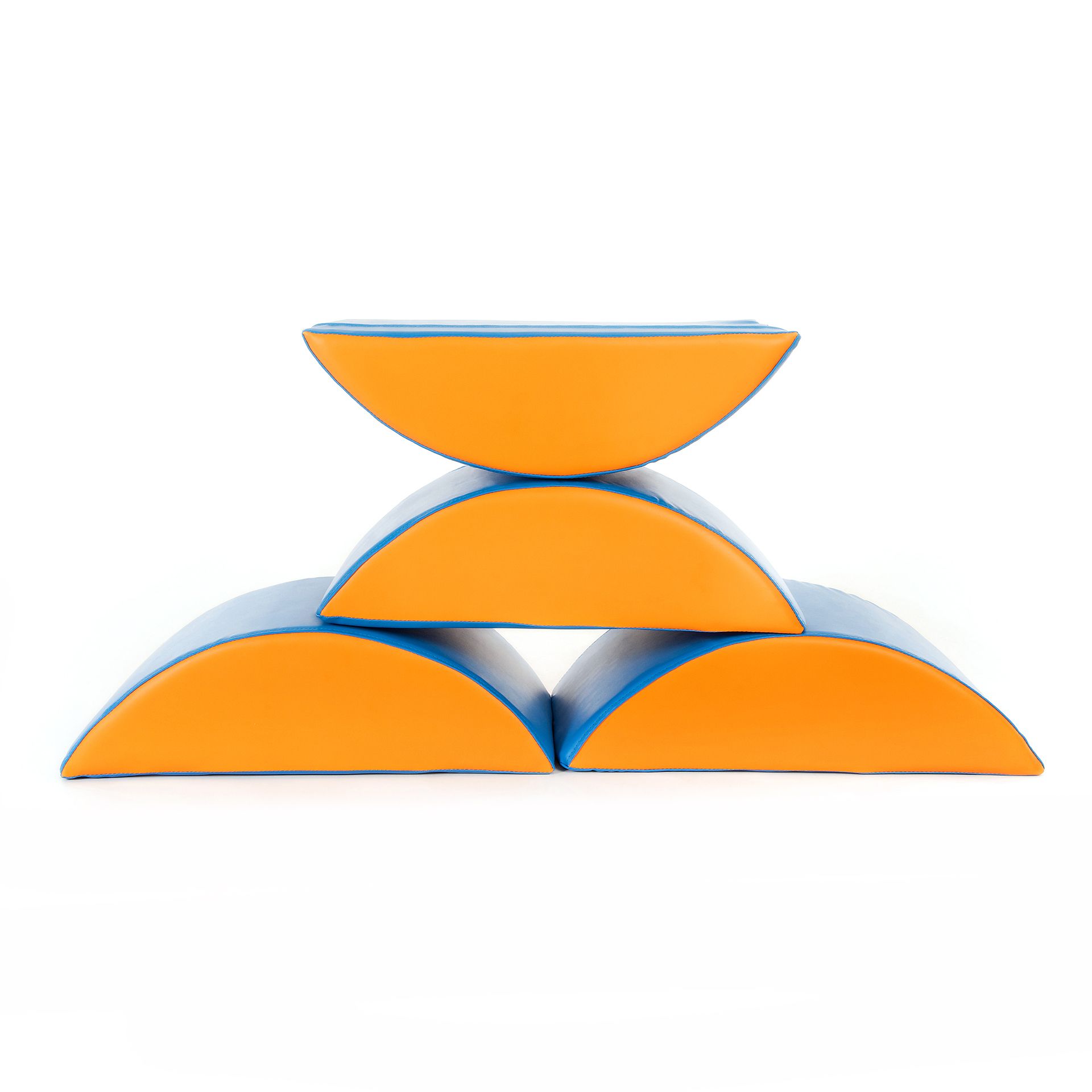 Schaukelwippenset, 4 x Klein Blau/Orange, 1 x Groß Grün/Blau