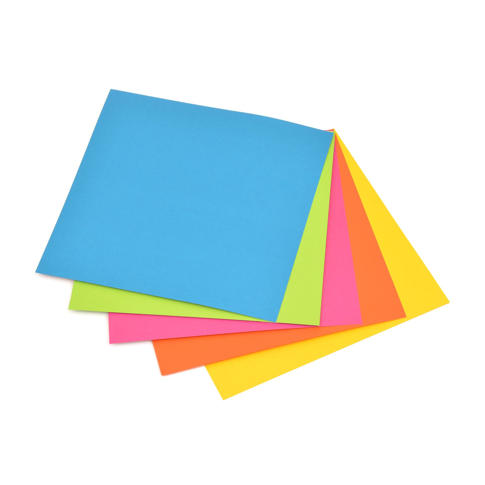 Faltblätter Duo-Color, 20x20cm, 80 Blatt, 5 Farben