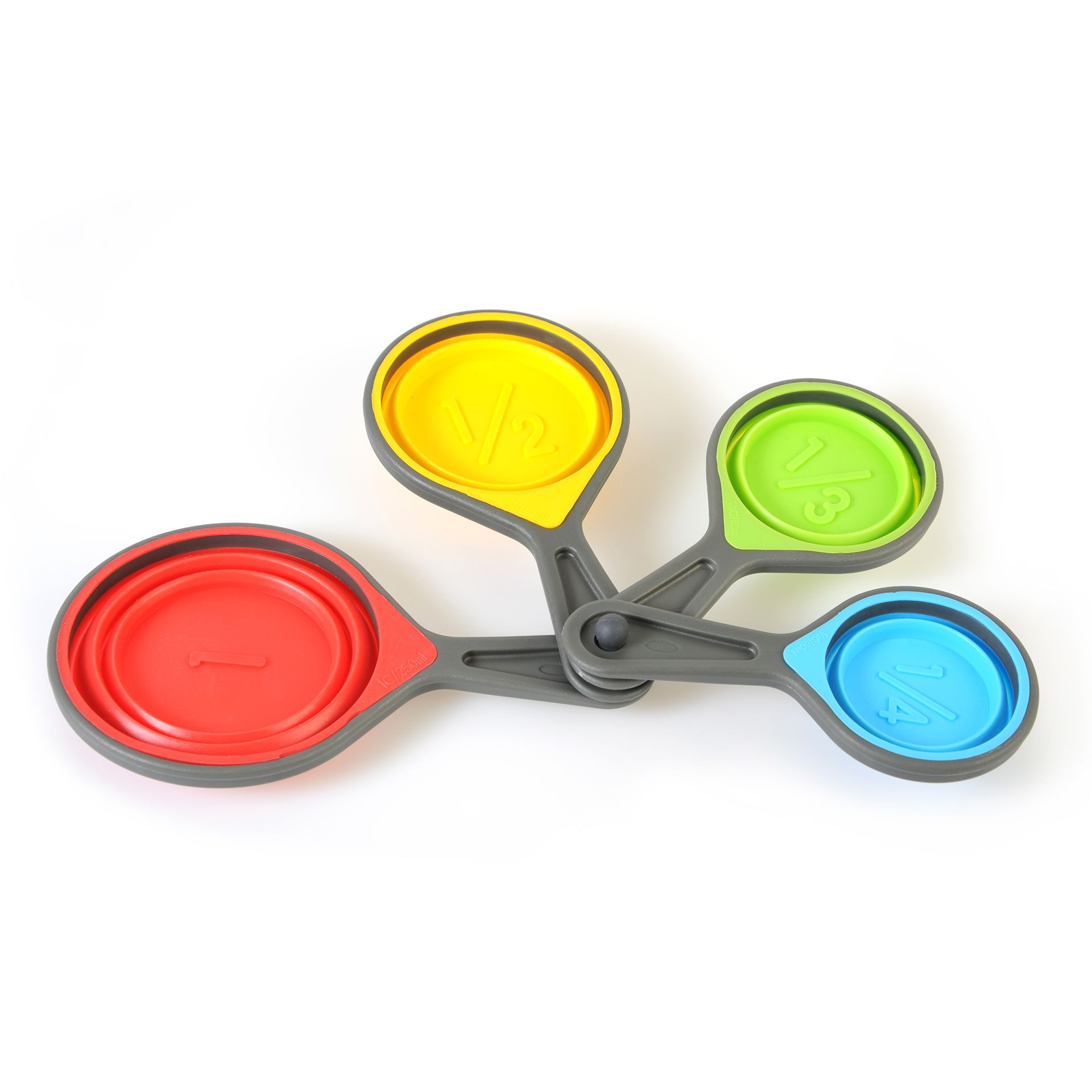 Messbecher faltbar, 4-Größen-Set