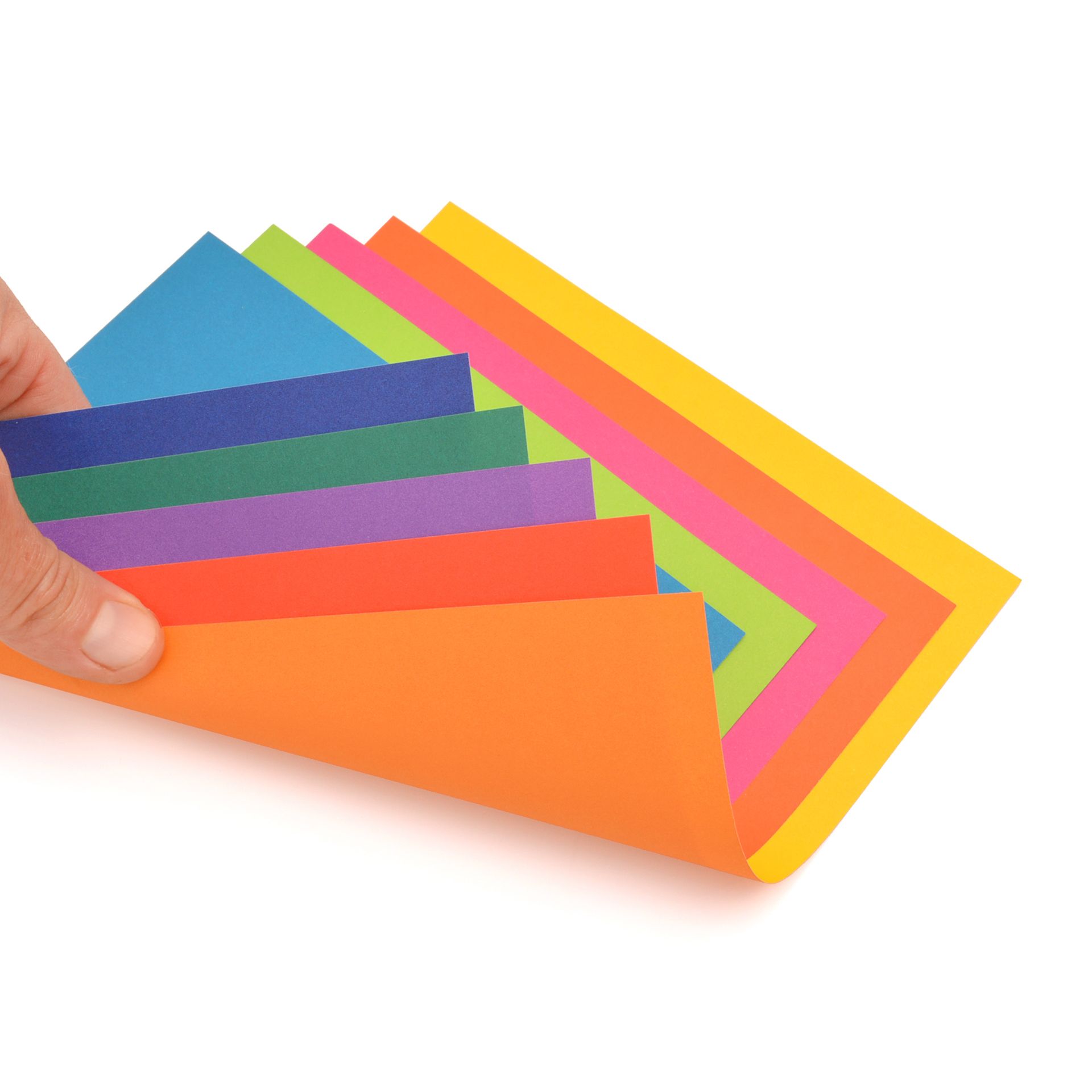 Faltblätter Duo-Color, 20x20cm, 80 Blatt, 5 Farben