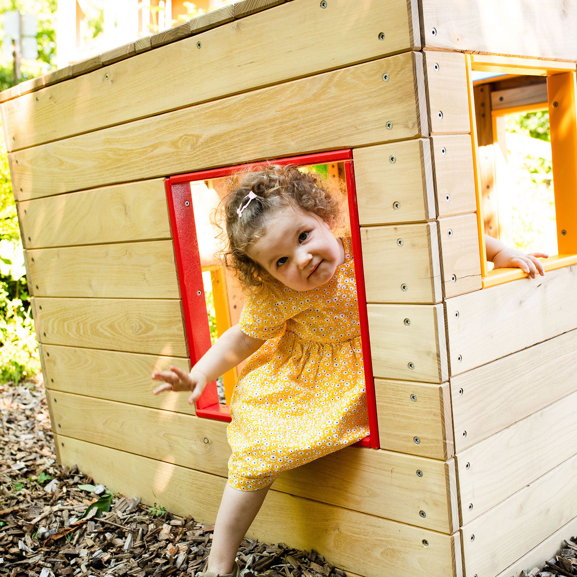 Spielhaus Würfel für den Garten, Holz