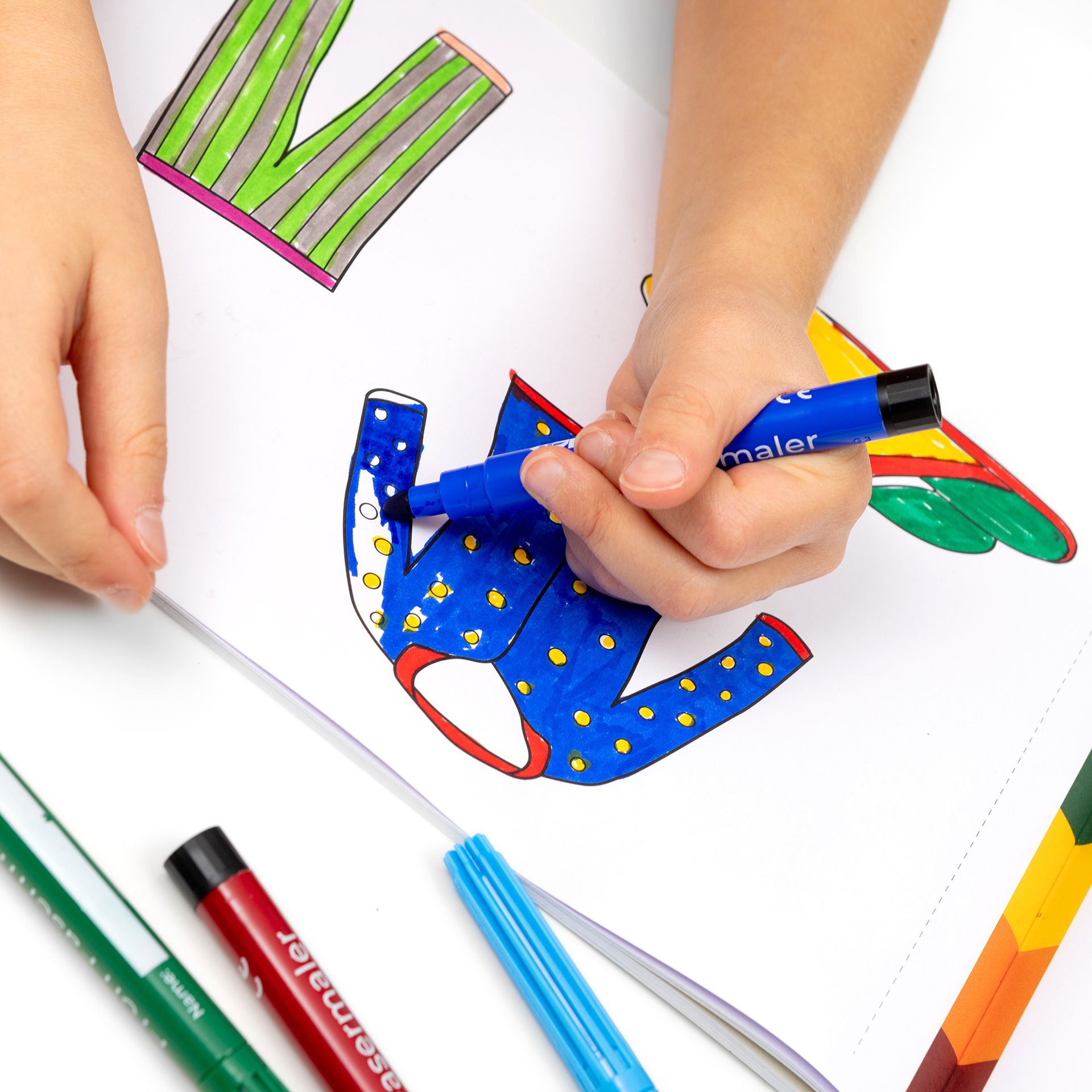 Profi Fasermaler, 12-Farben-Set