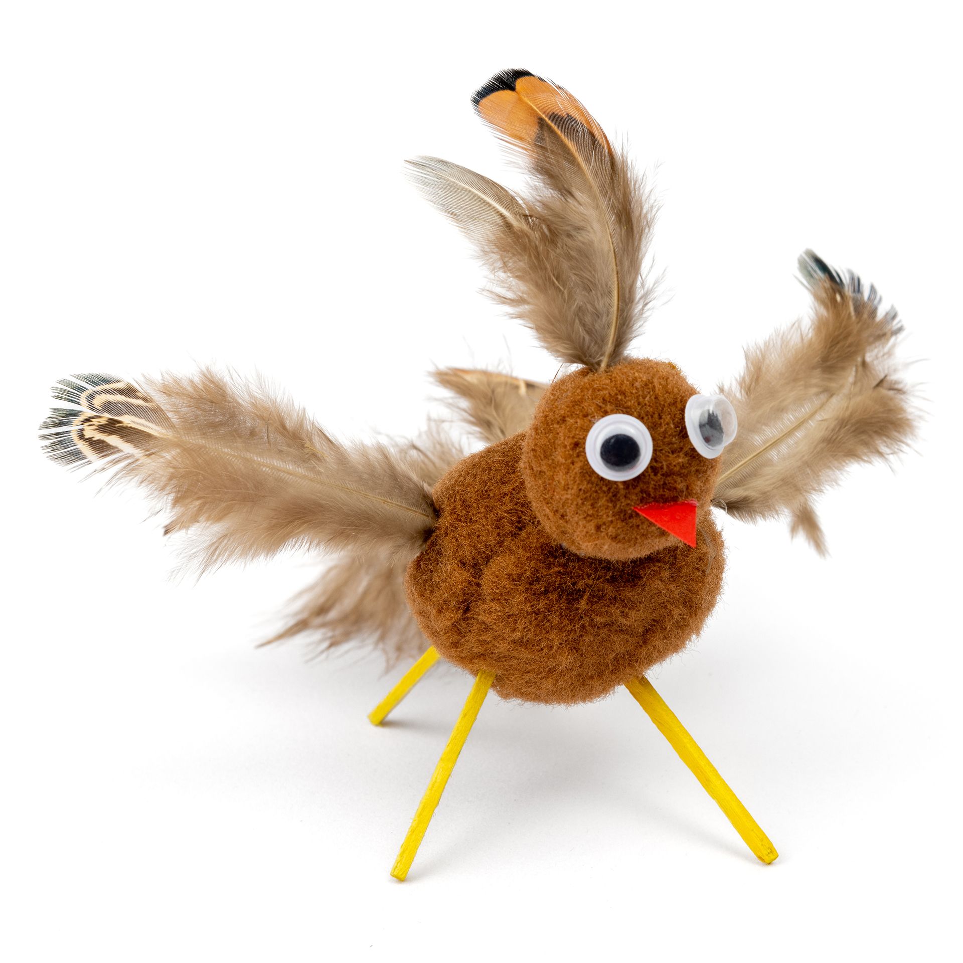 Naturfedern, 3 verschiedene Federtypen, 200er Set