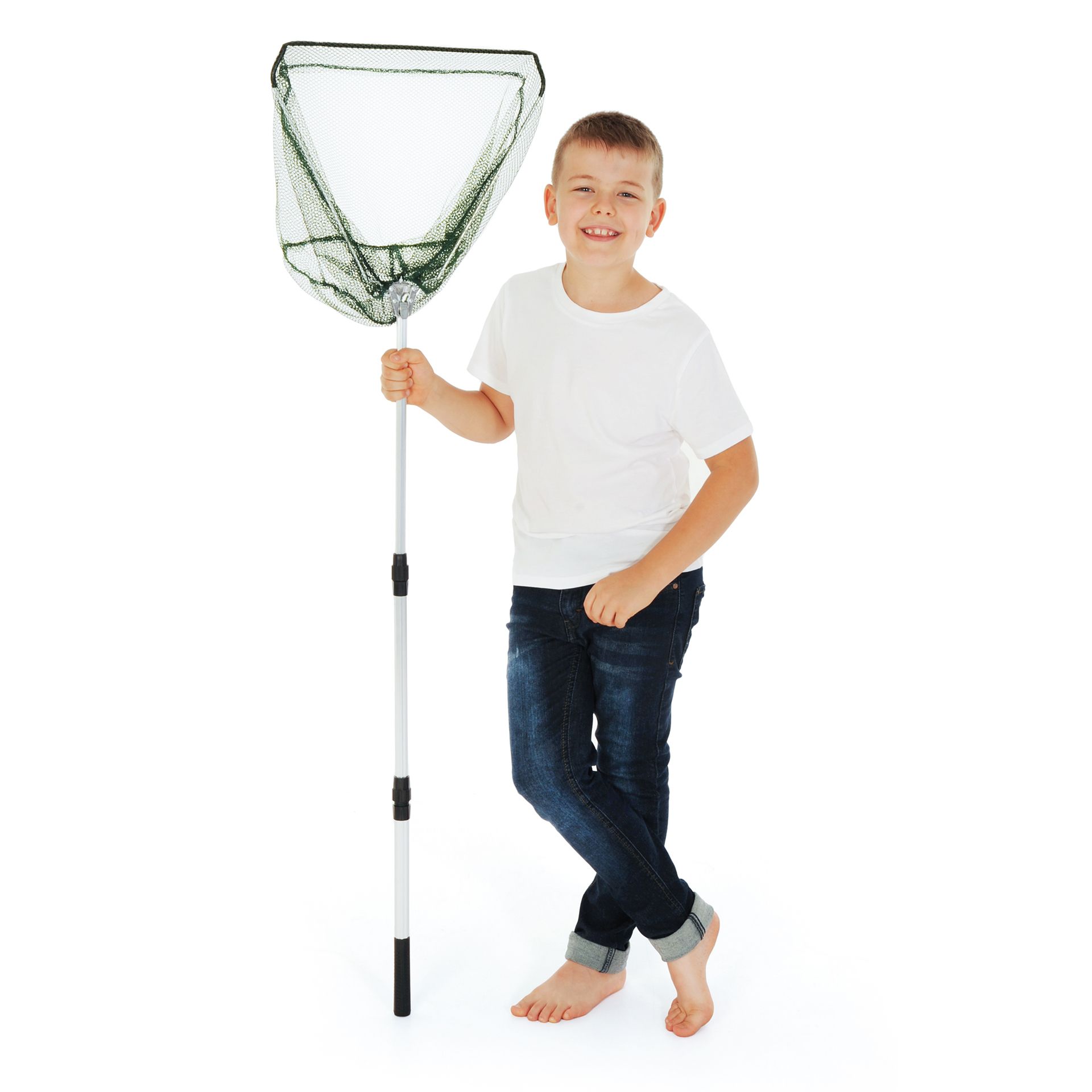 Teleskopkescher, aus Aluminium