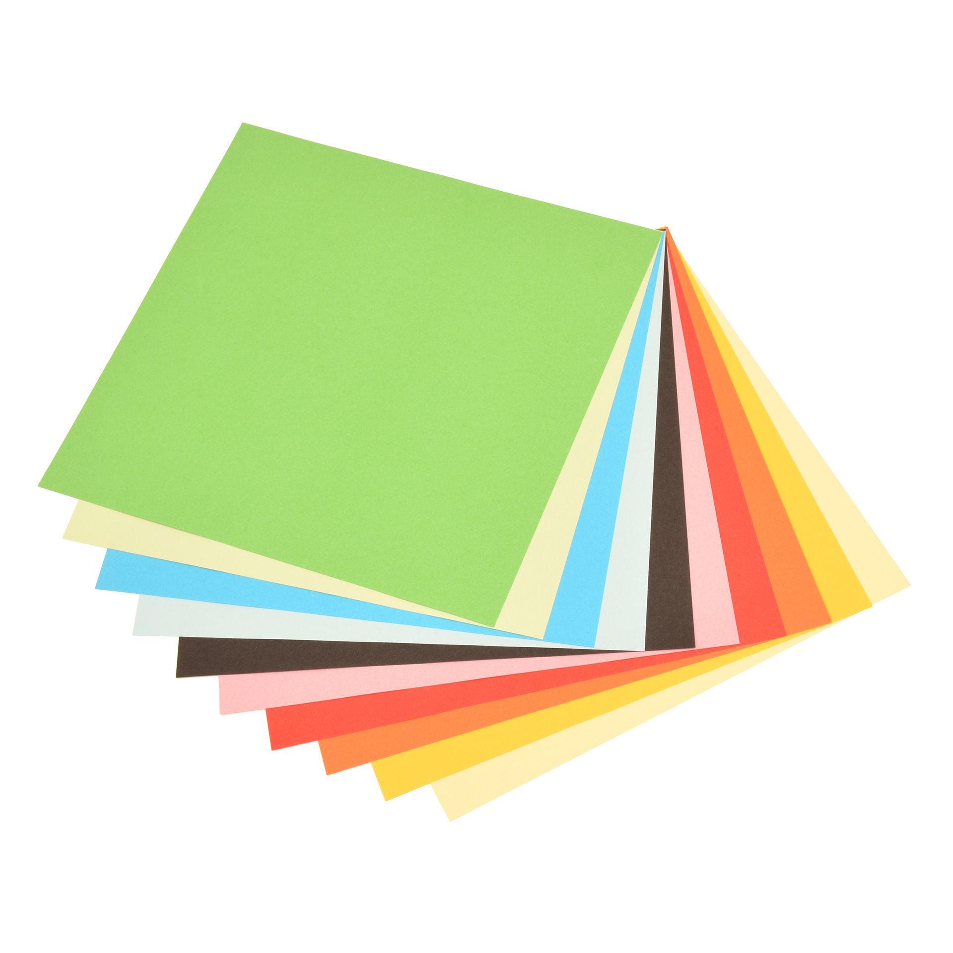 Faltblätter 10x10cm, 500 Blatt, 10 Farben