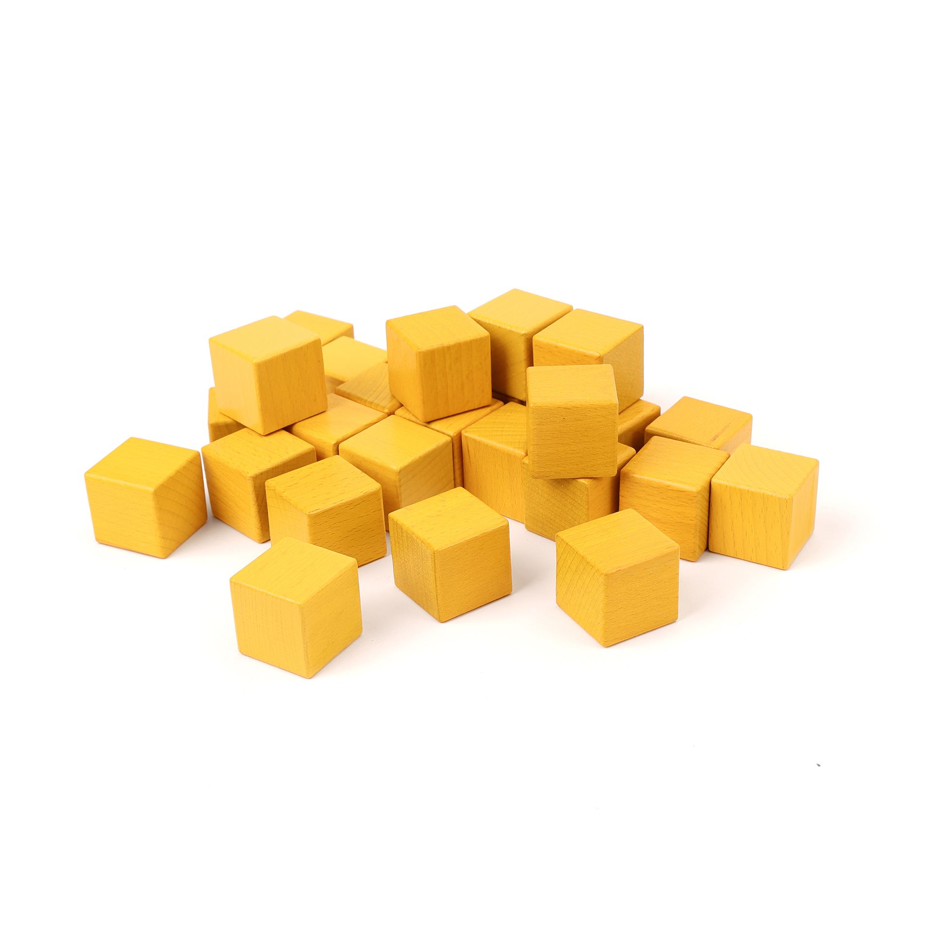 Holzwürfel 28er 3x3x3cm gelb