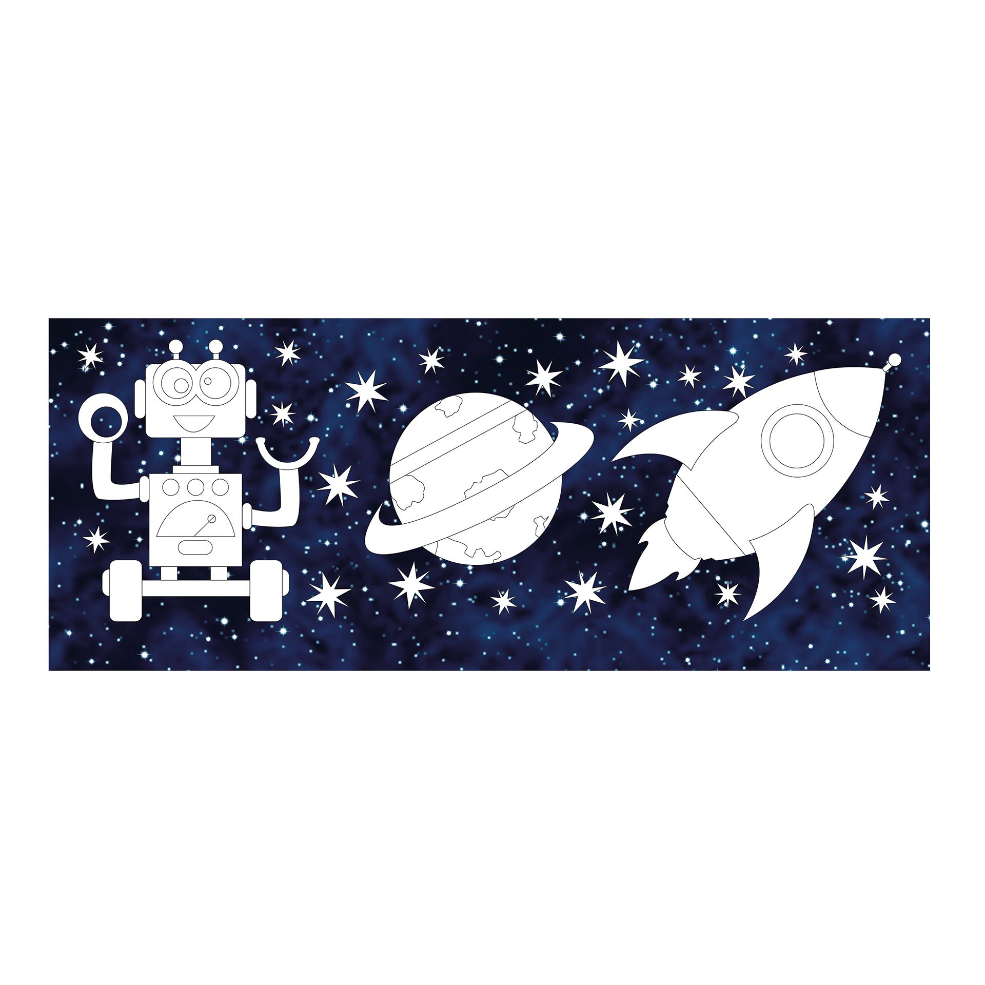 Laternenzuschnitt für D15,3cm, Galaxy, 25 Stück