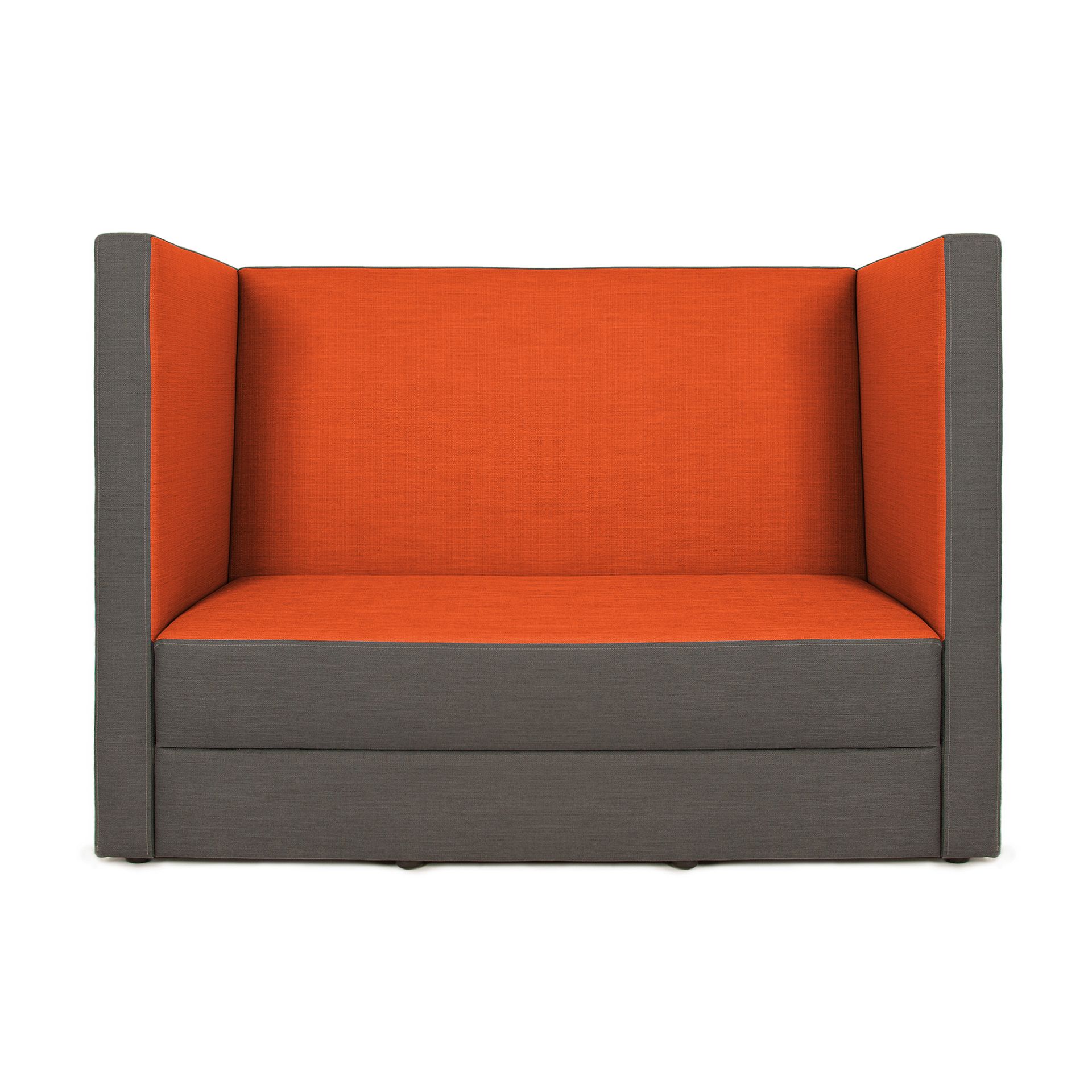 Johanna Schallschutzsofa, CV, ant/rotorange
