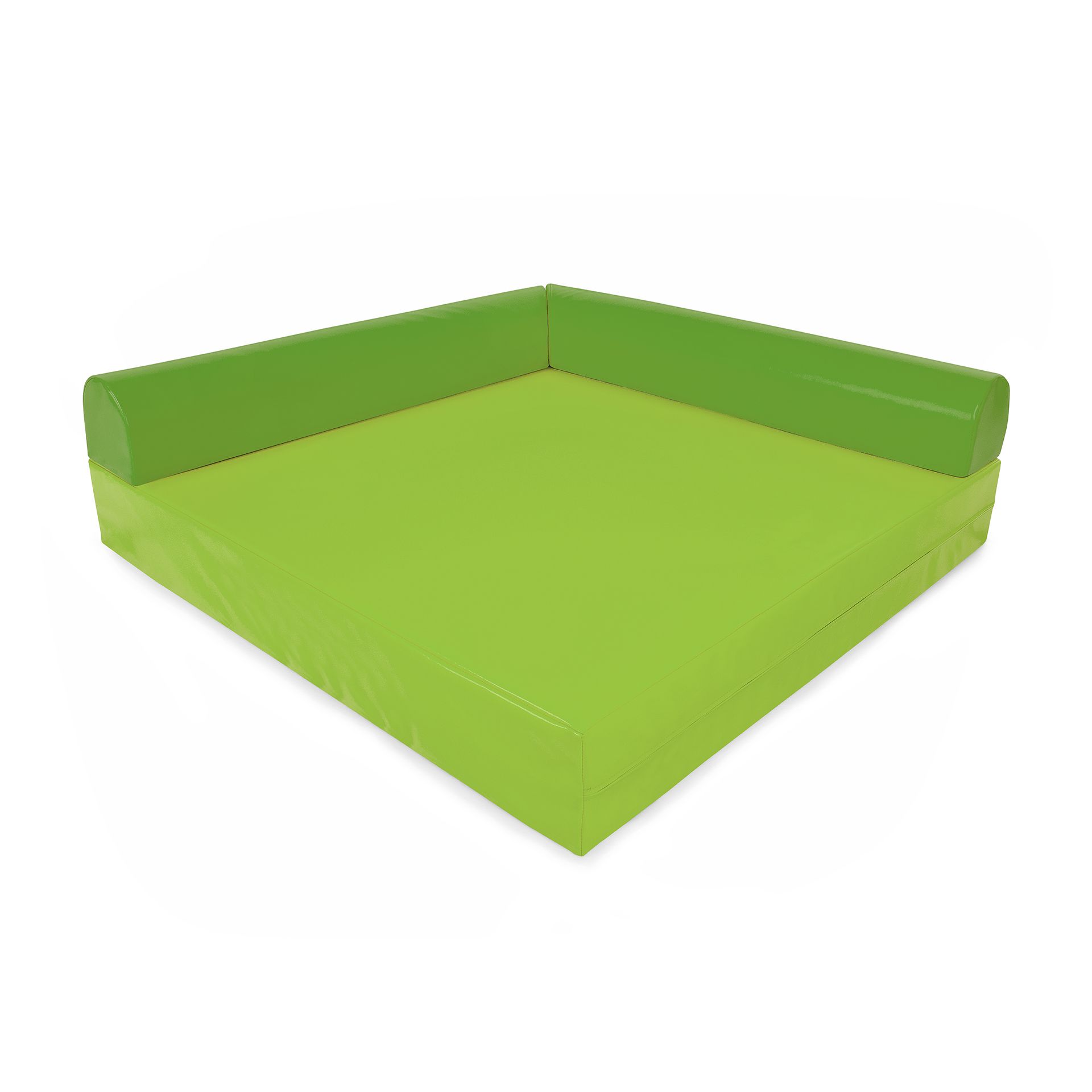 Kuschelecke Viereck 140x140x20, KL, grün/hellgrün