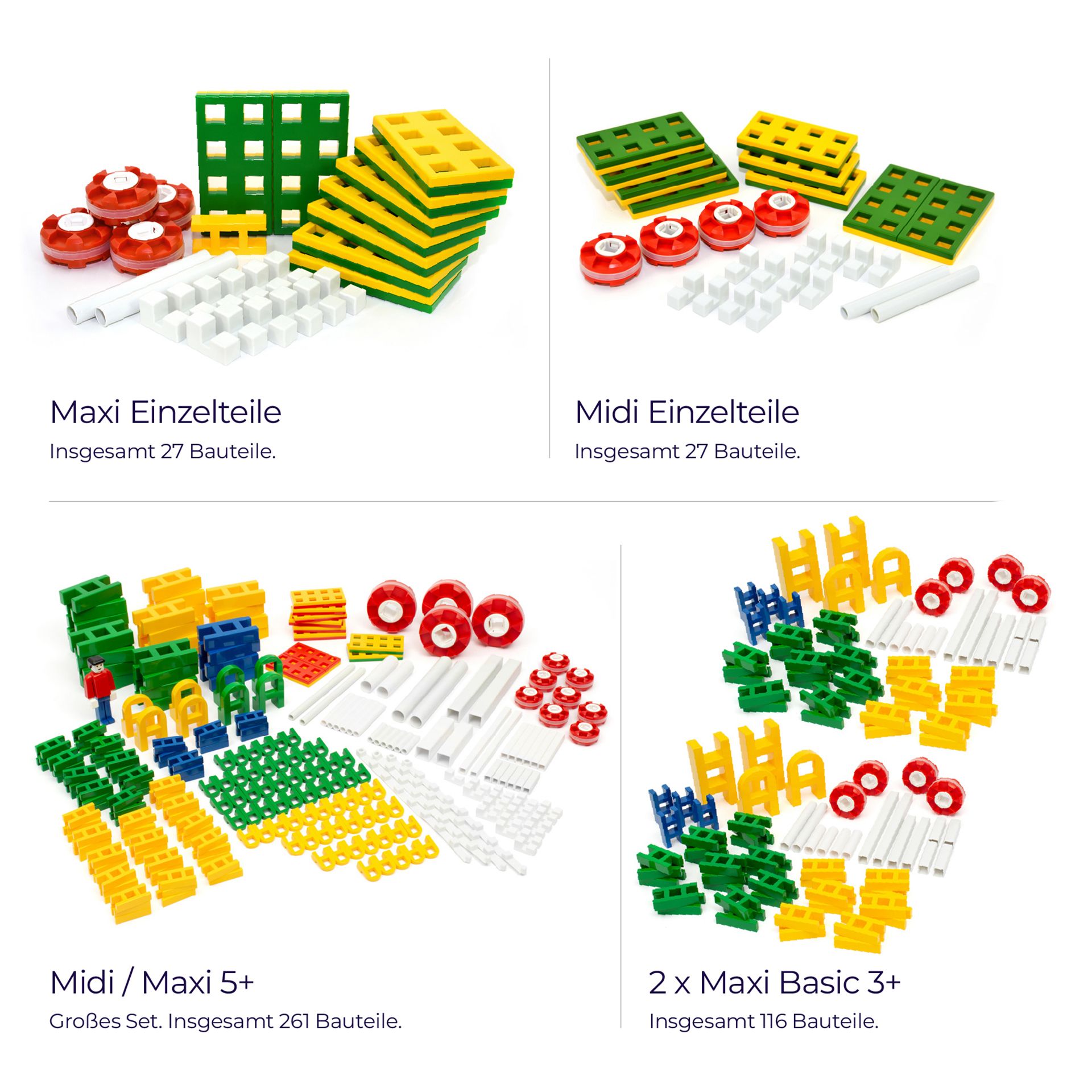 K-TEC 3+ Grundausstattung, 431er Set, inkl. Baupläne und Rollwagen