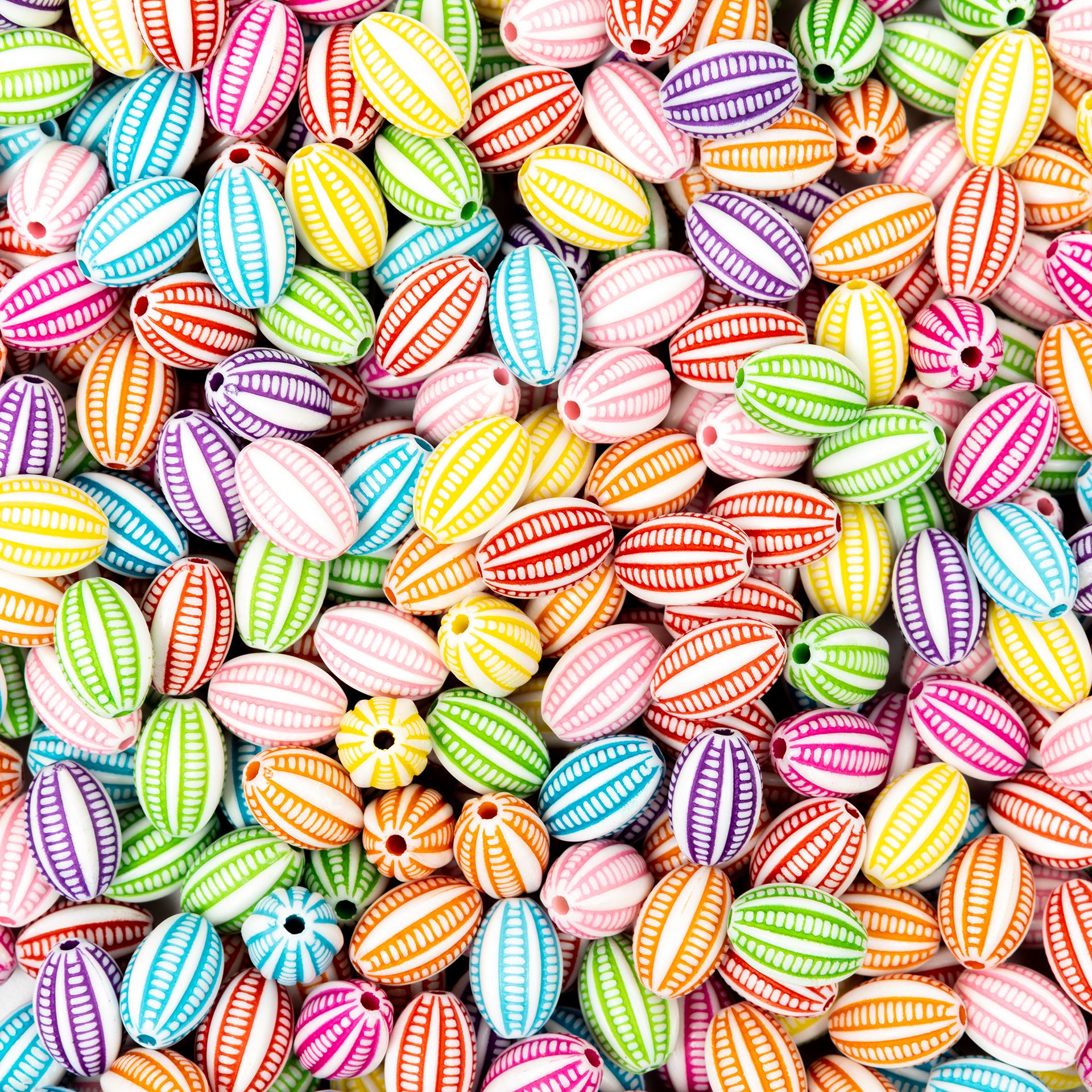 Perlen-Rillen, oval, 1300er Set