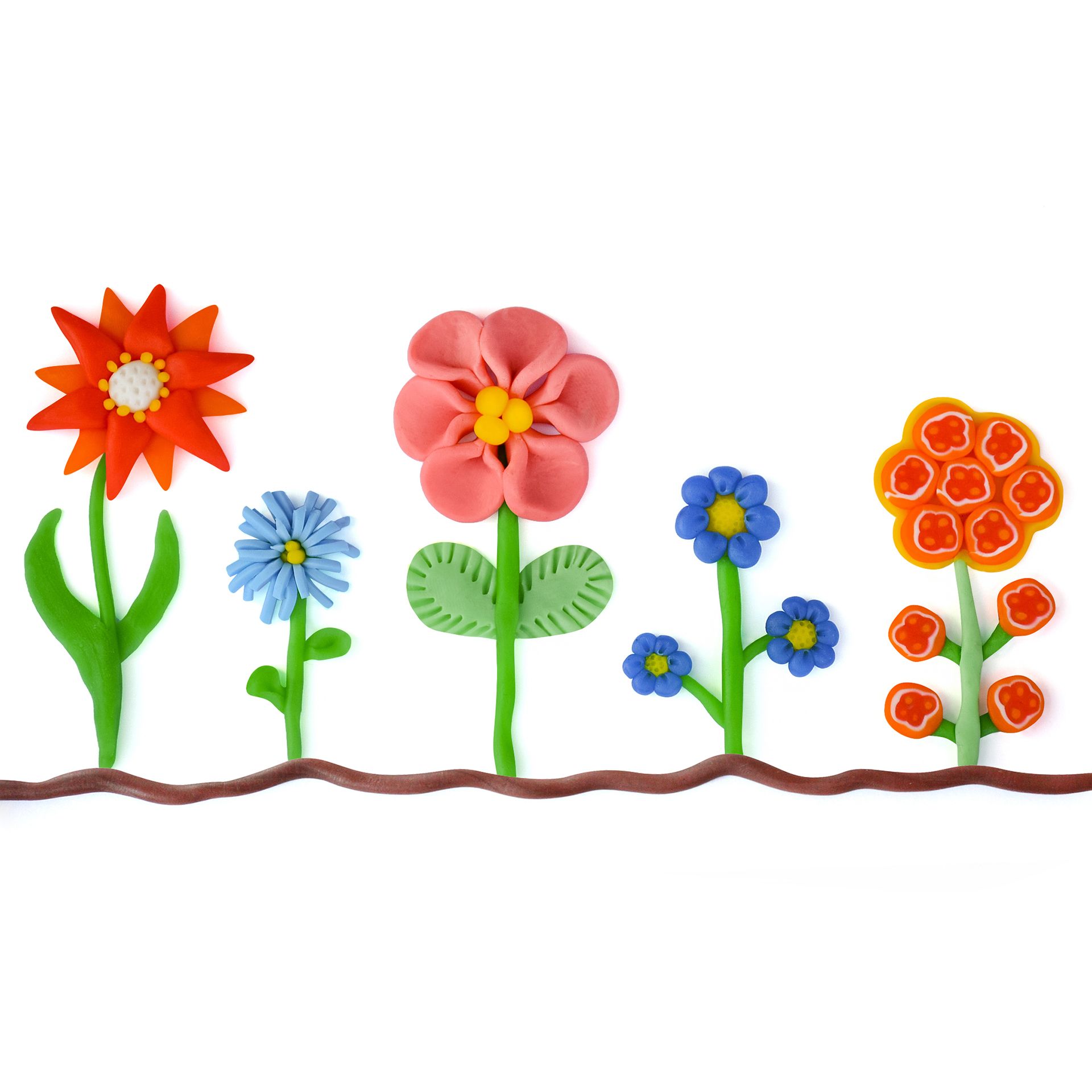 Plastilin Knete 2000g, 8-Farben-Set