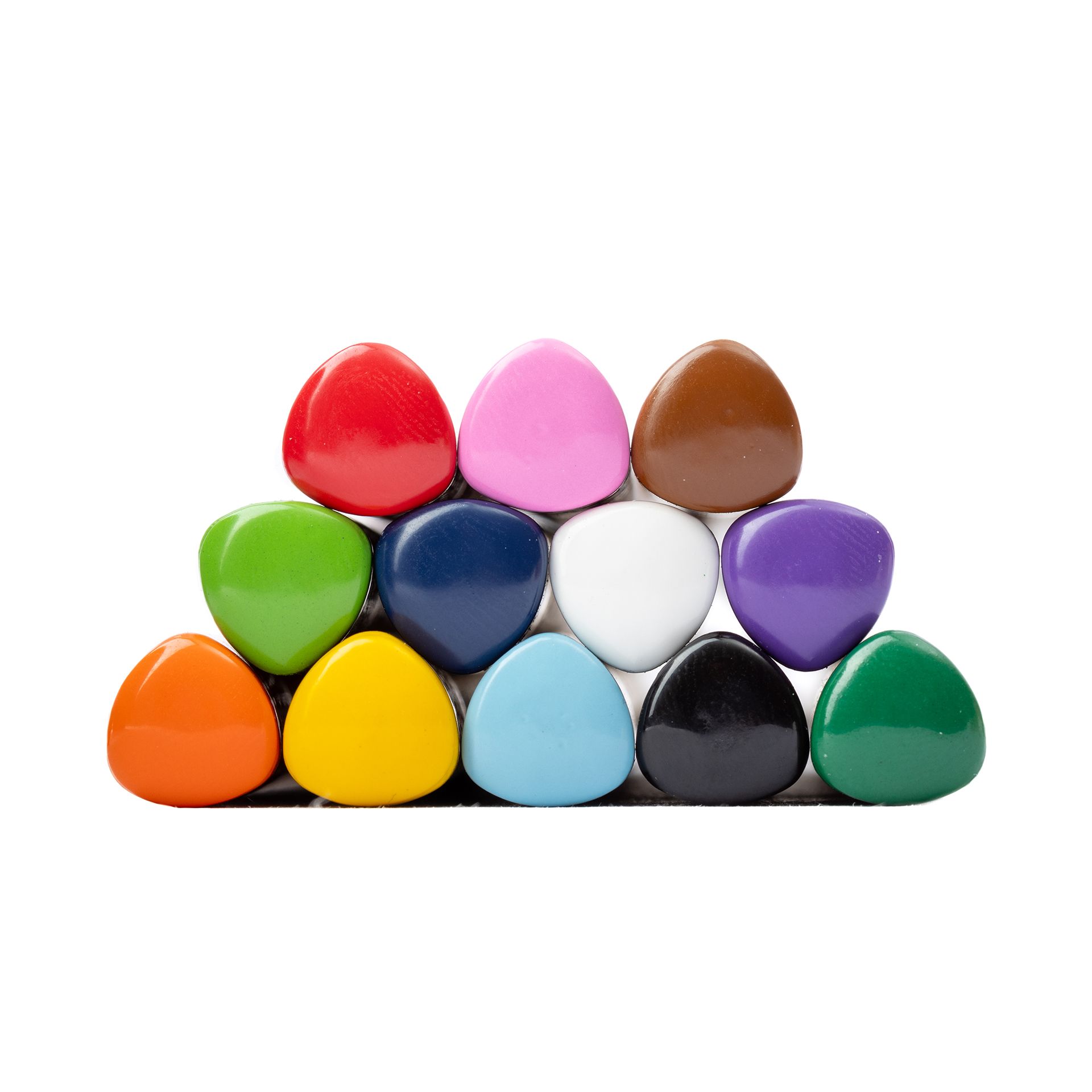 Dicke Buntstifte Dreikant, 12er Set, rot