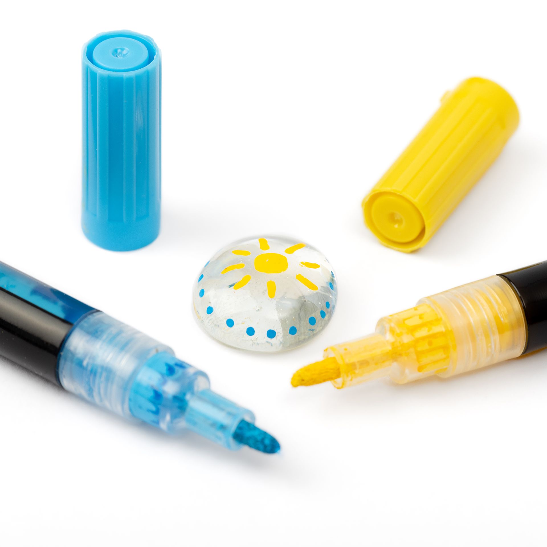 Artent Dekomaler, 24er Acrylstifte-Set, Basic und Pastell