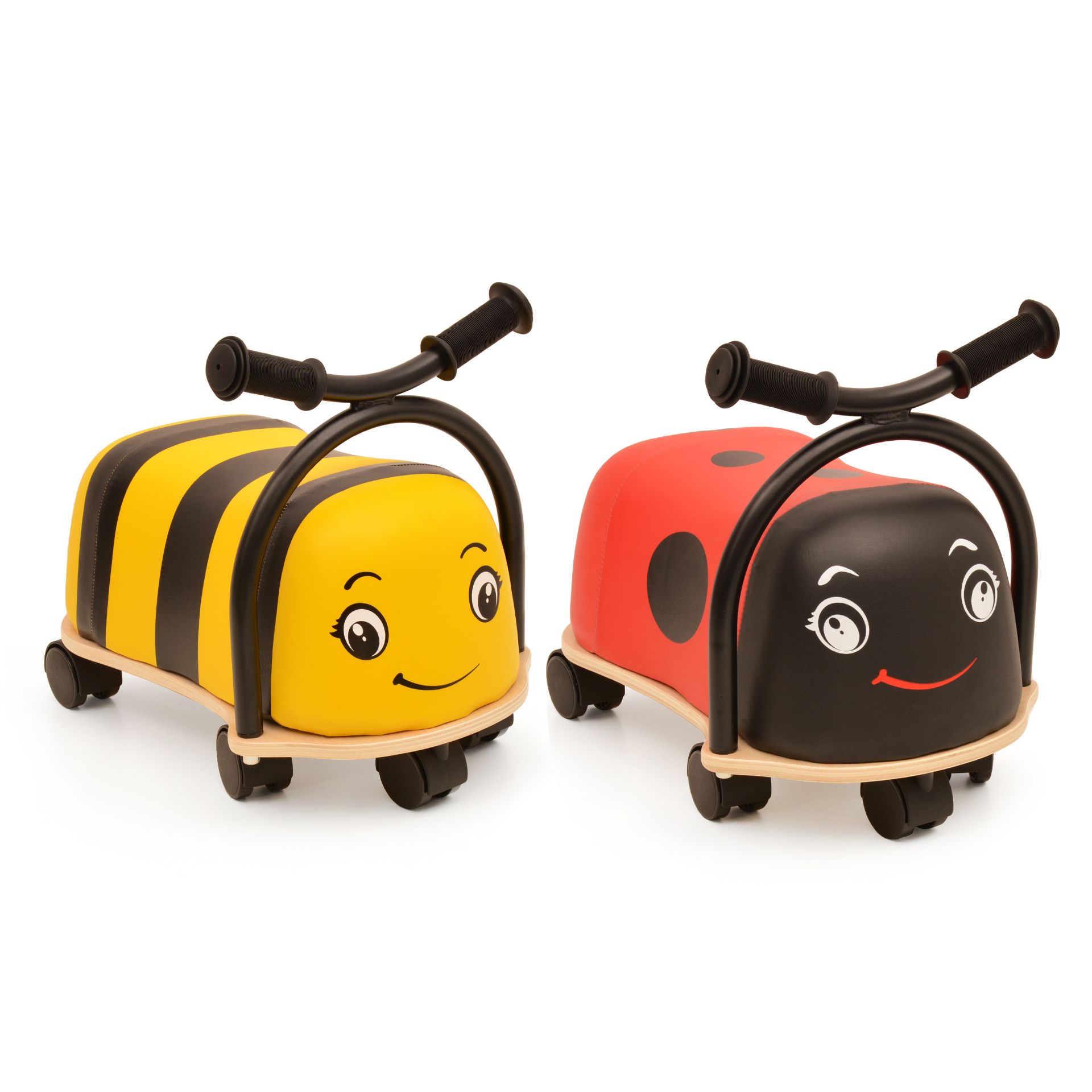 Krippenfahrzeug, 2er-Set, Rutschkäfer und -biene