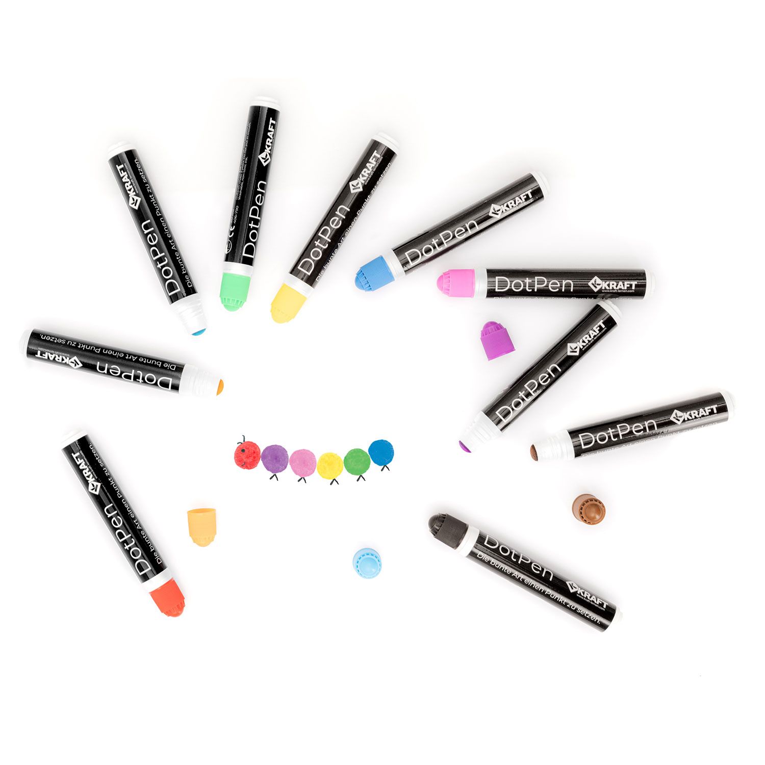 Set de 10 couleurs DotPen