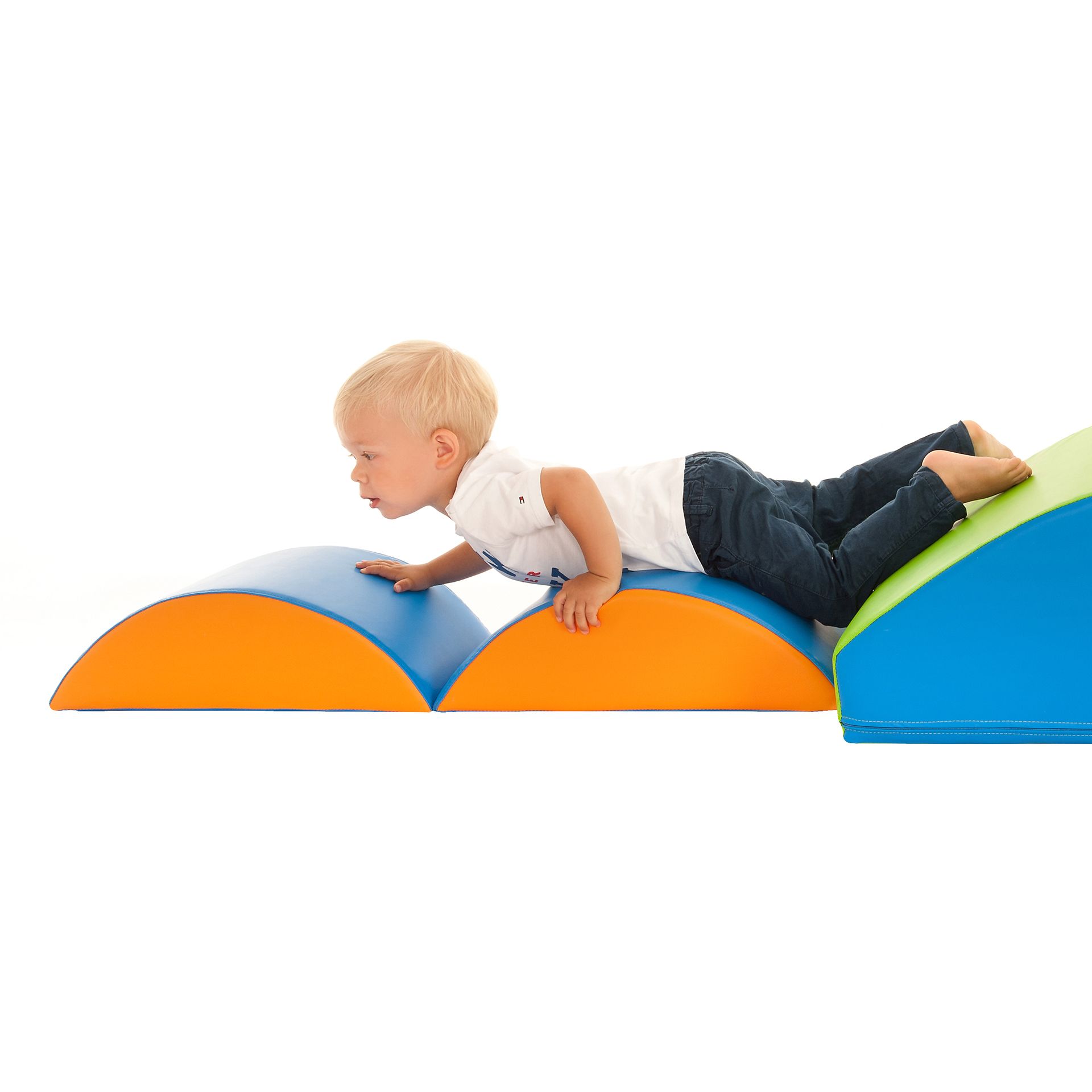 Schaukelwippe Klein, Blau/Orange