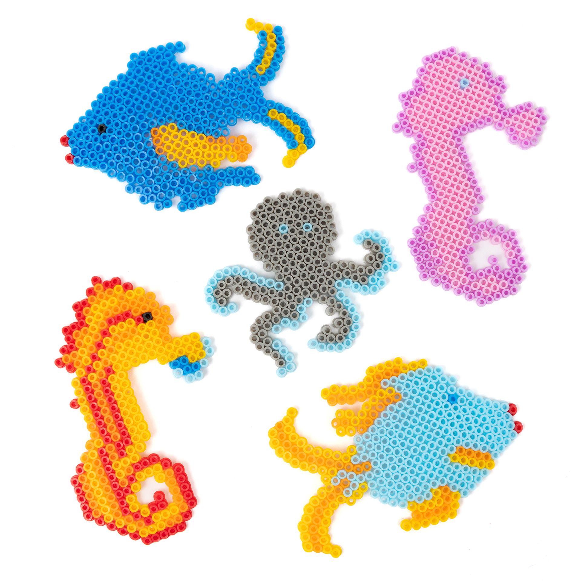 Bügelperlen-Eimer, 15.000 Perlen, inkl. 3 Platten