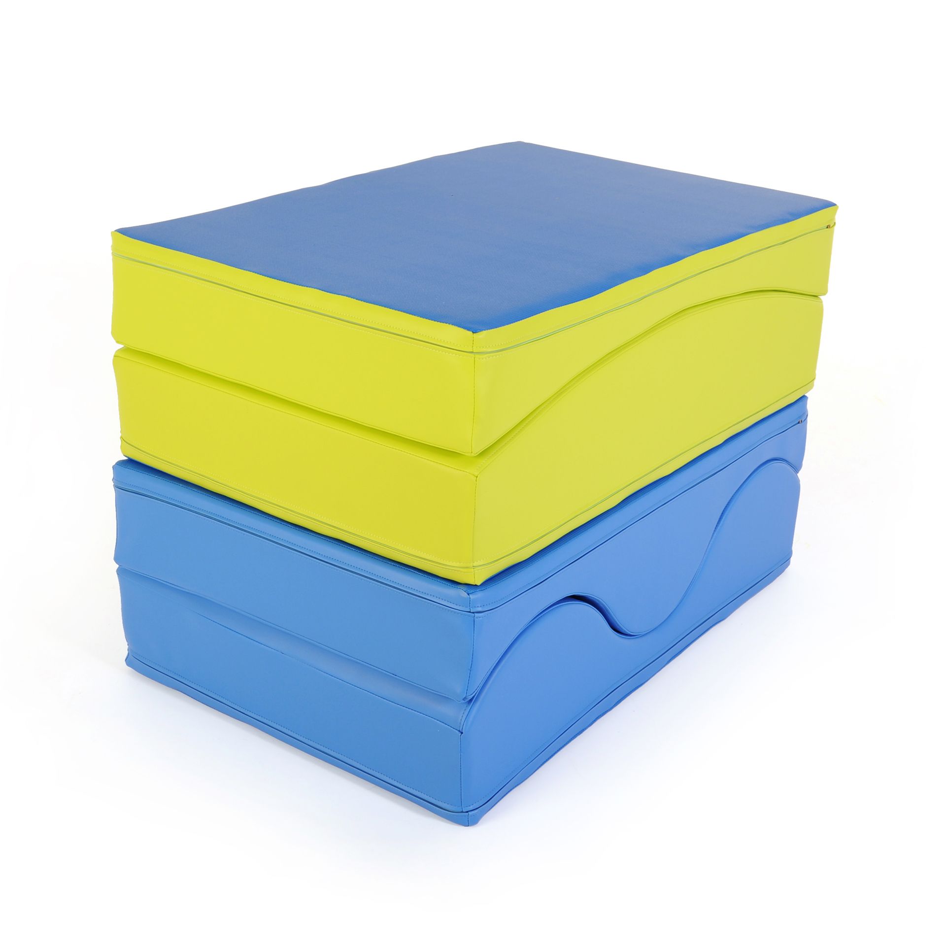 Wave landscape foldable, set of 2, green and blue | Mixed 2-piece set ...
