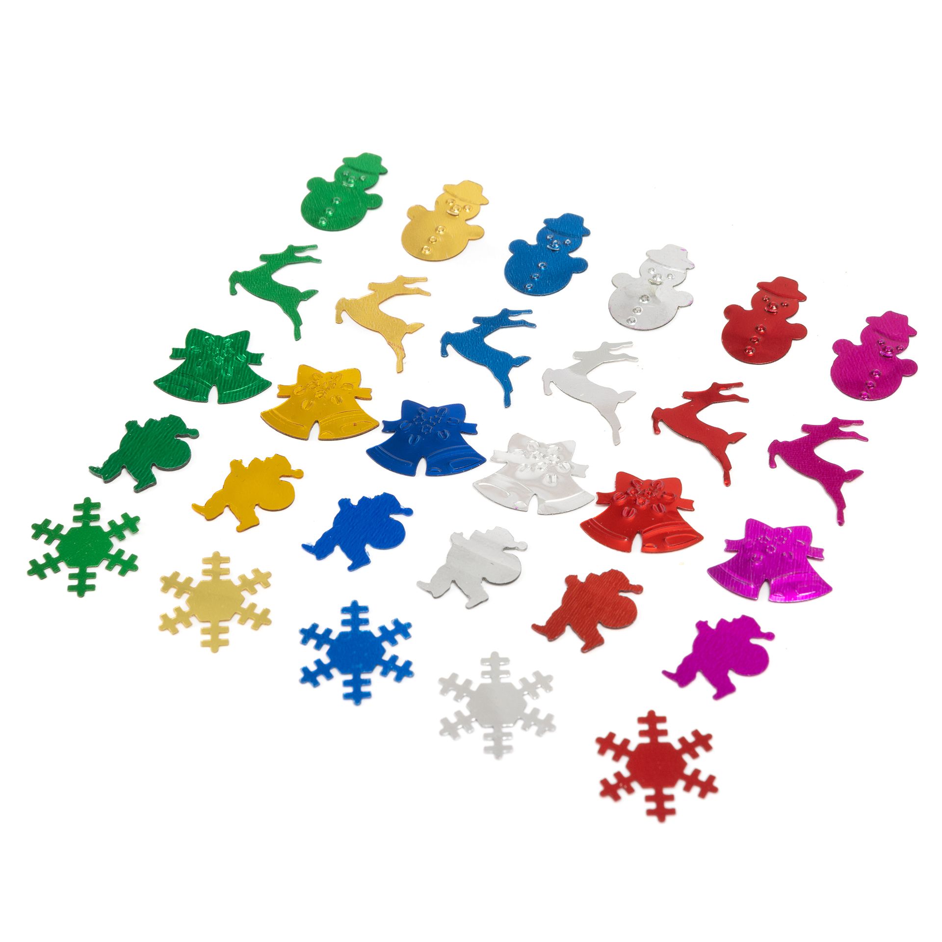 Pailetten-Mix, Weihnachtsfiguren, 500 Stück