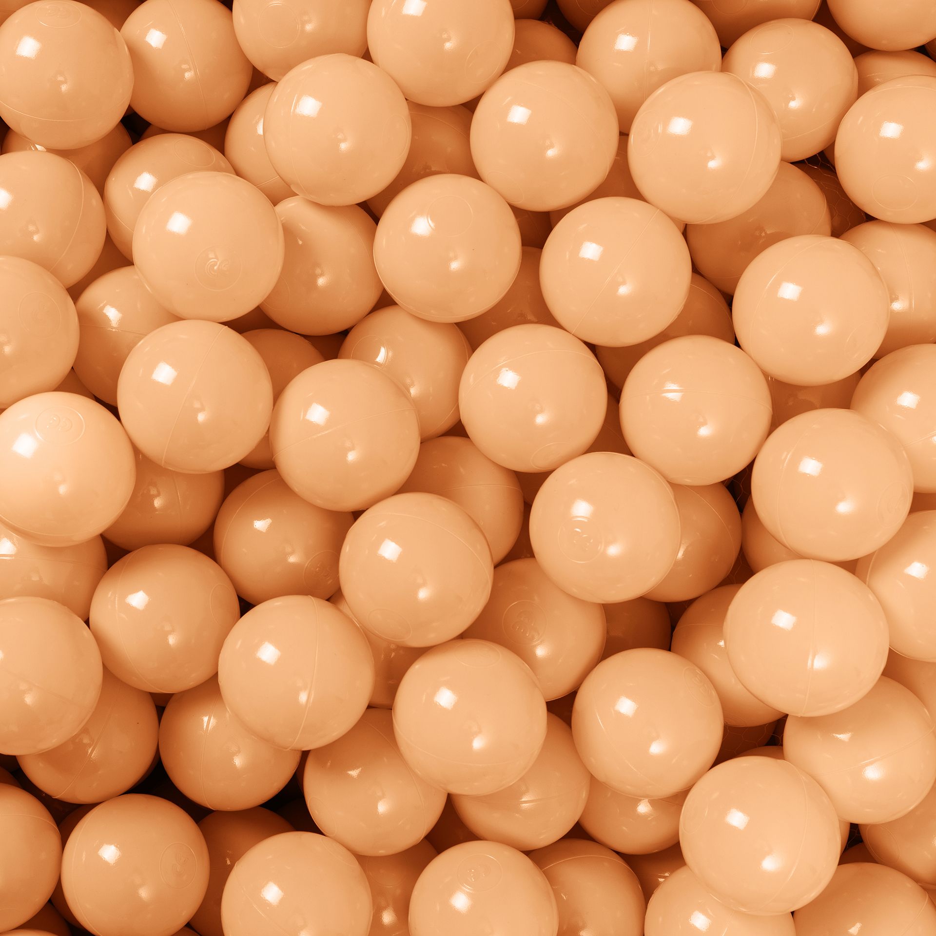 Creamy Bällebad Bälle, 7 cm, pastellfarben, 300er Set