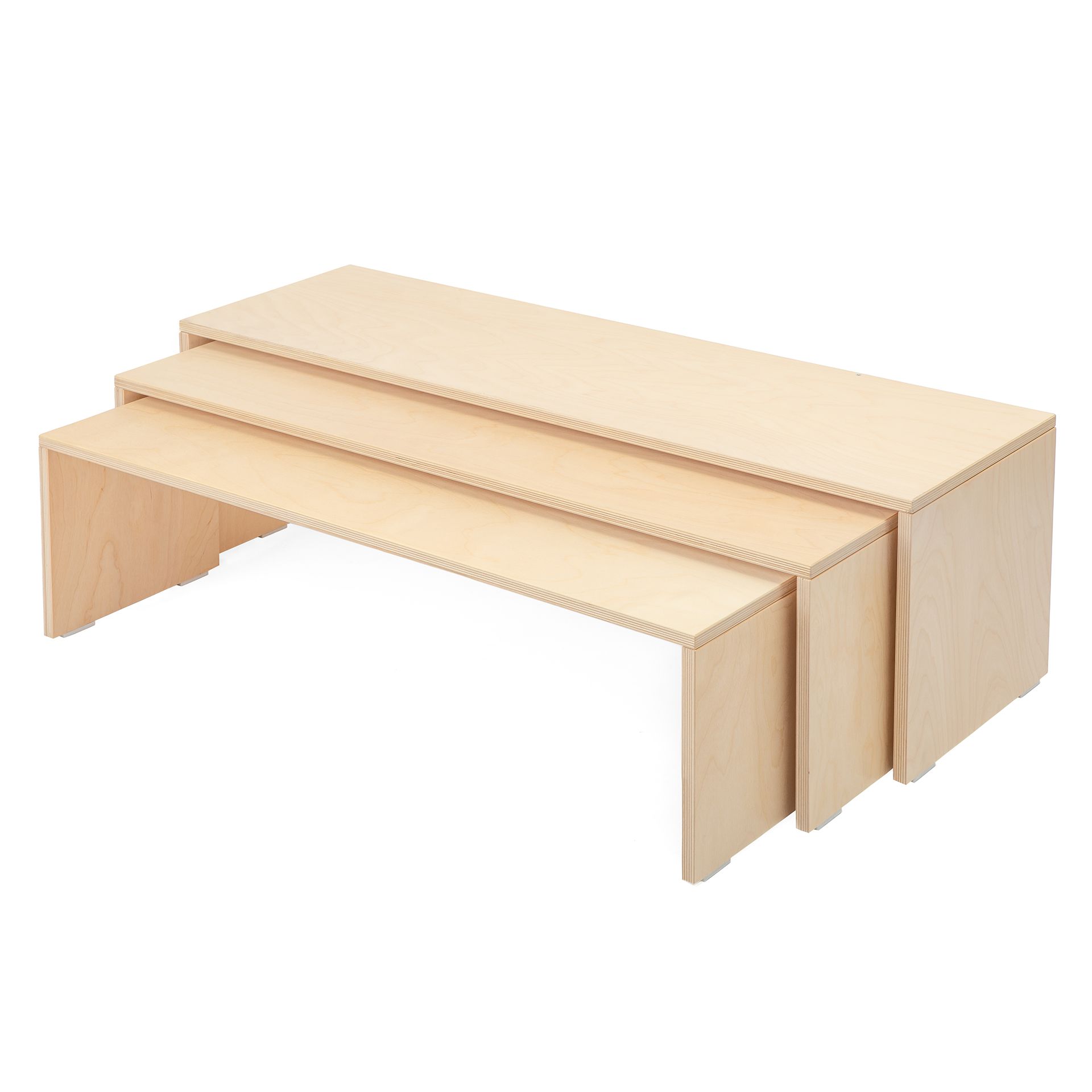 ABC Stapelbänke, 3er Set