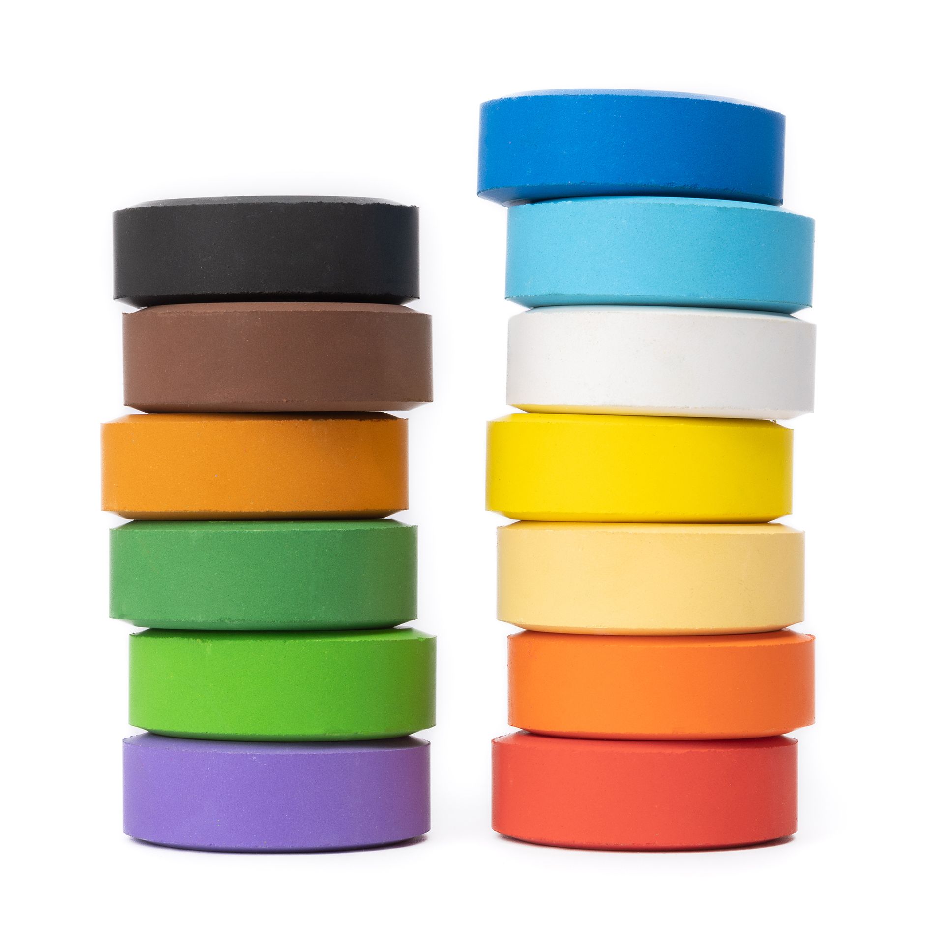 Tempera-Blöcke, 13er Regenbogen-Set