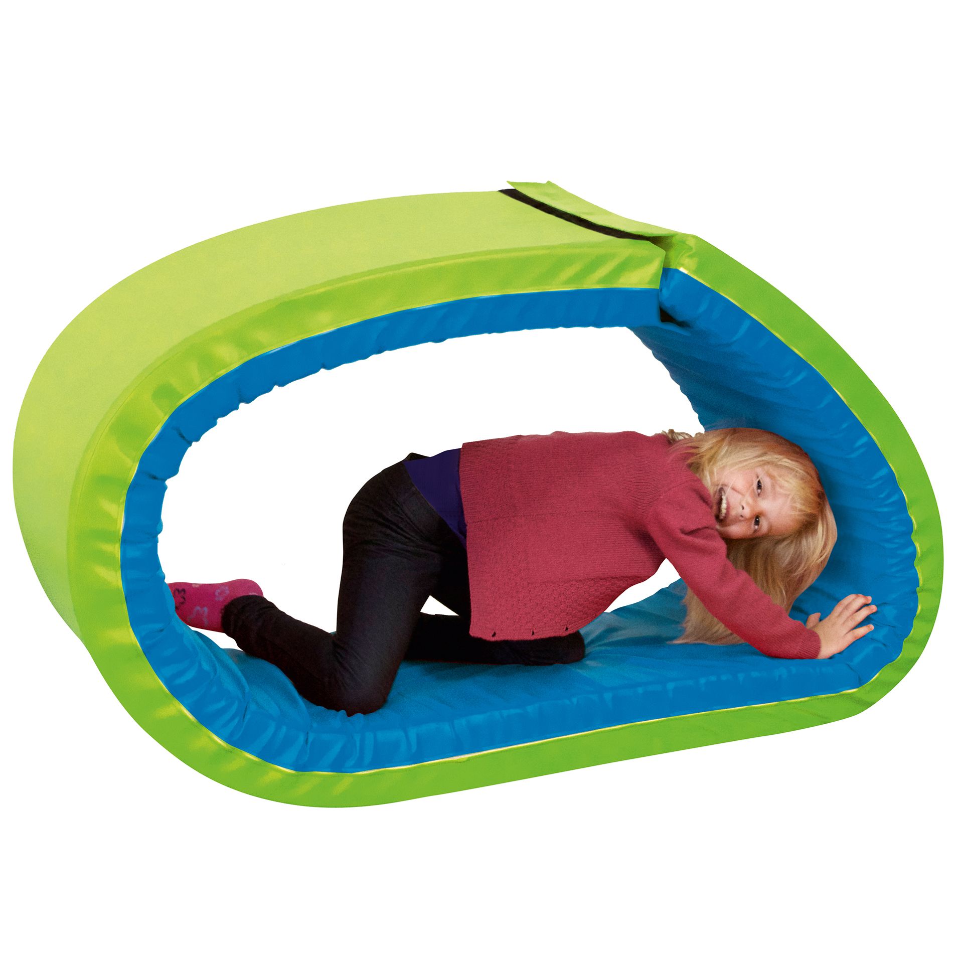 Krabbelrolle Grün/Blau