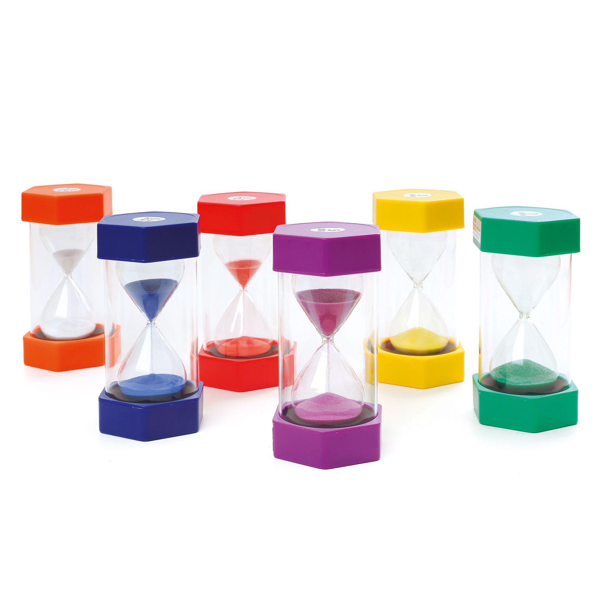 Sanduhren Maxi 6er Set, 1,3,5,10,15,30 Minuten