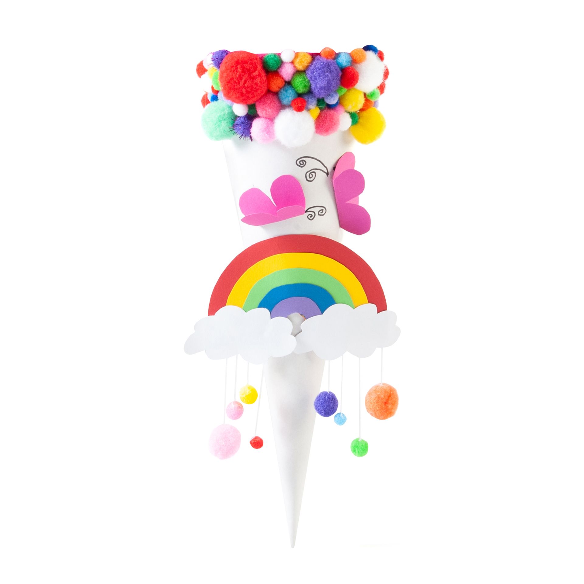 Schultüten 35cm, ohne Verschluss, 20er Set, weiß