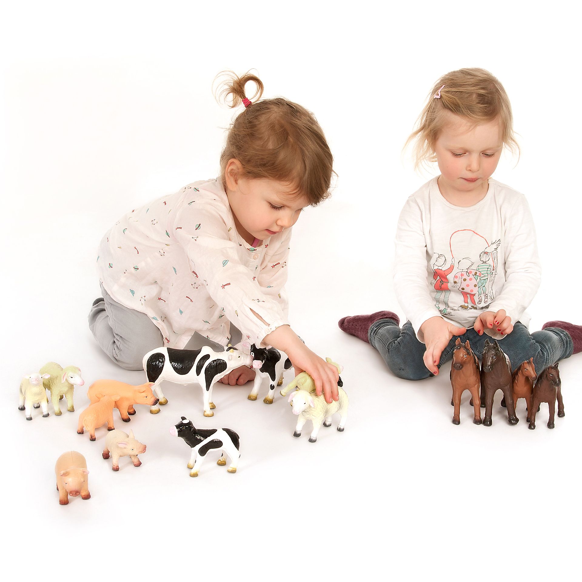 Bauernhoftiere, 4-Tierfamilien, 16-teilig