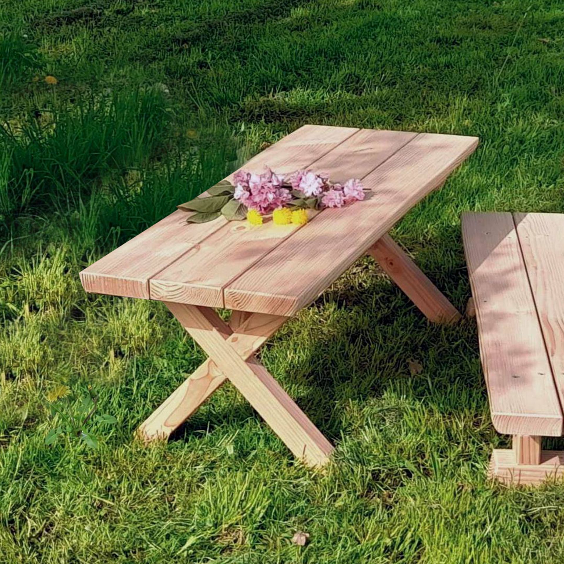 Gartentisch, Holz, Krippe