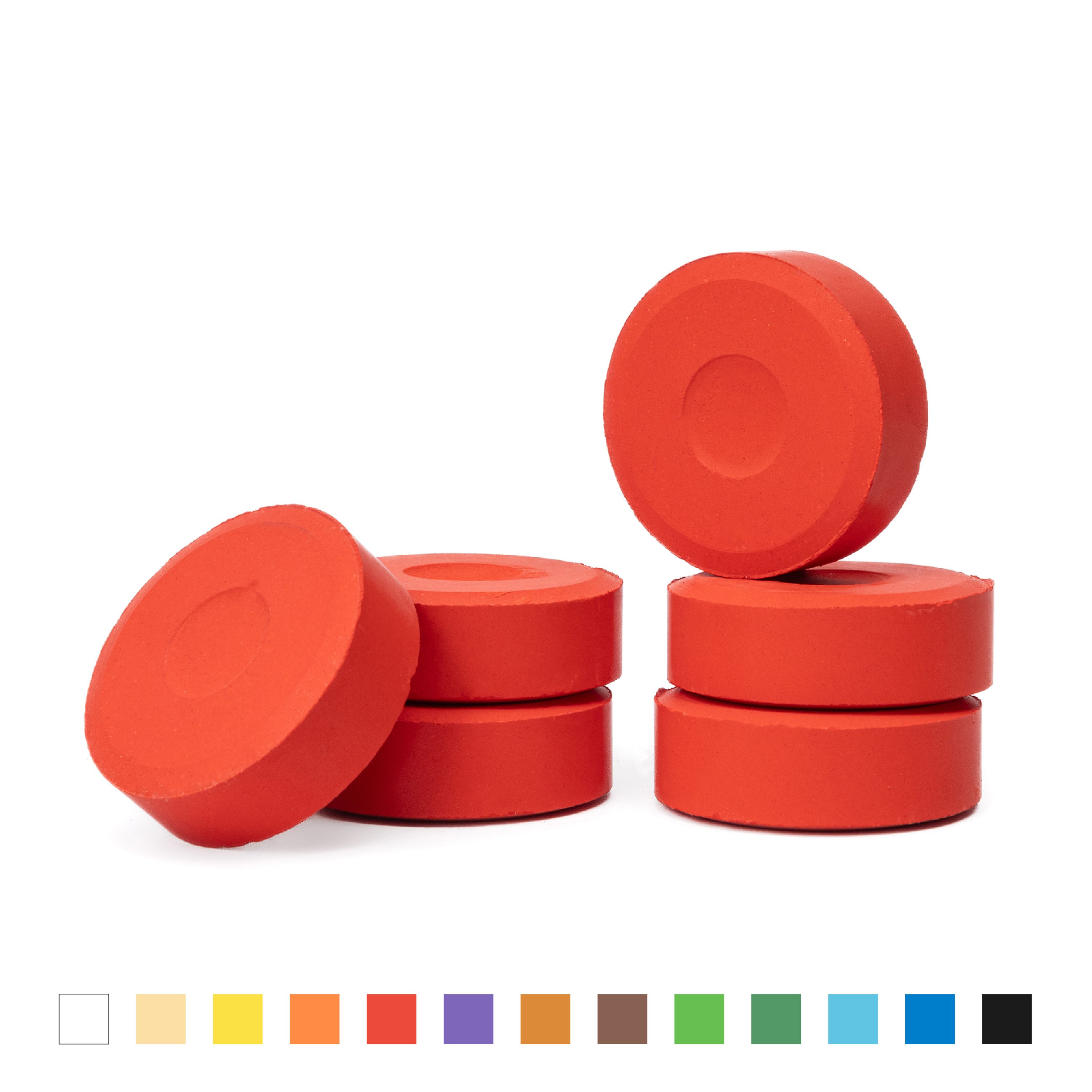 Tempera-Blöcke, 6er Set, rot