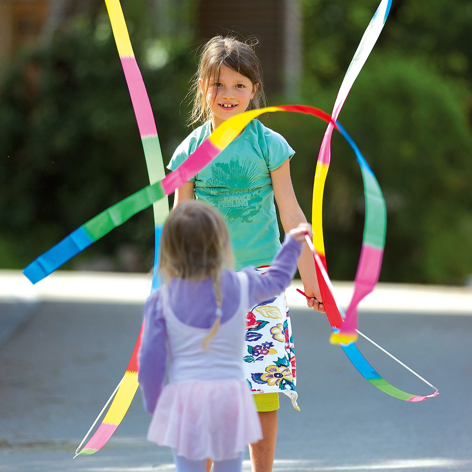 Gymnastikband mit Stab, 2m