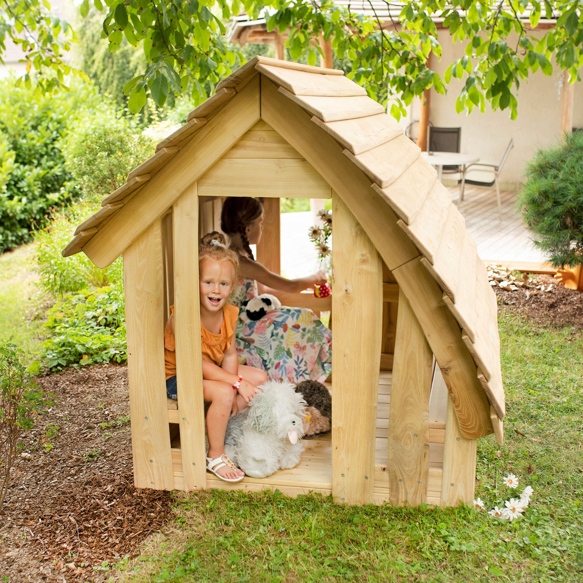 Spielhaus Waldhütte für den Garten, Holz