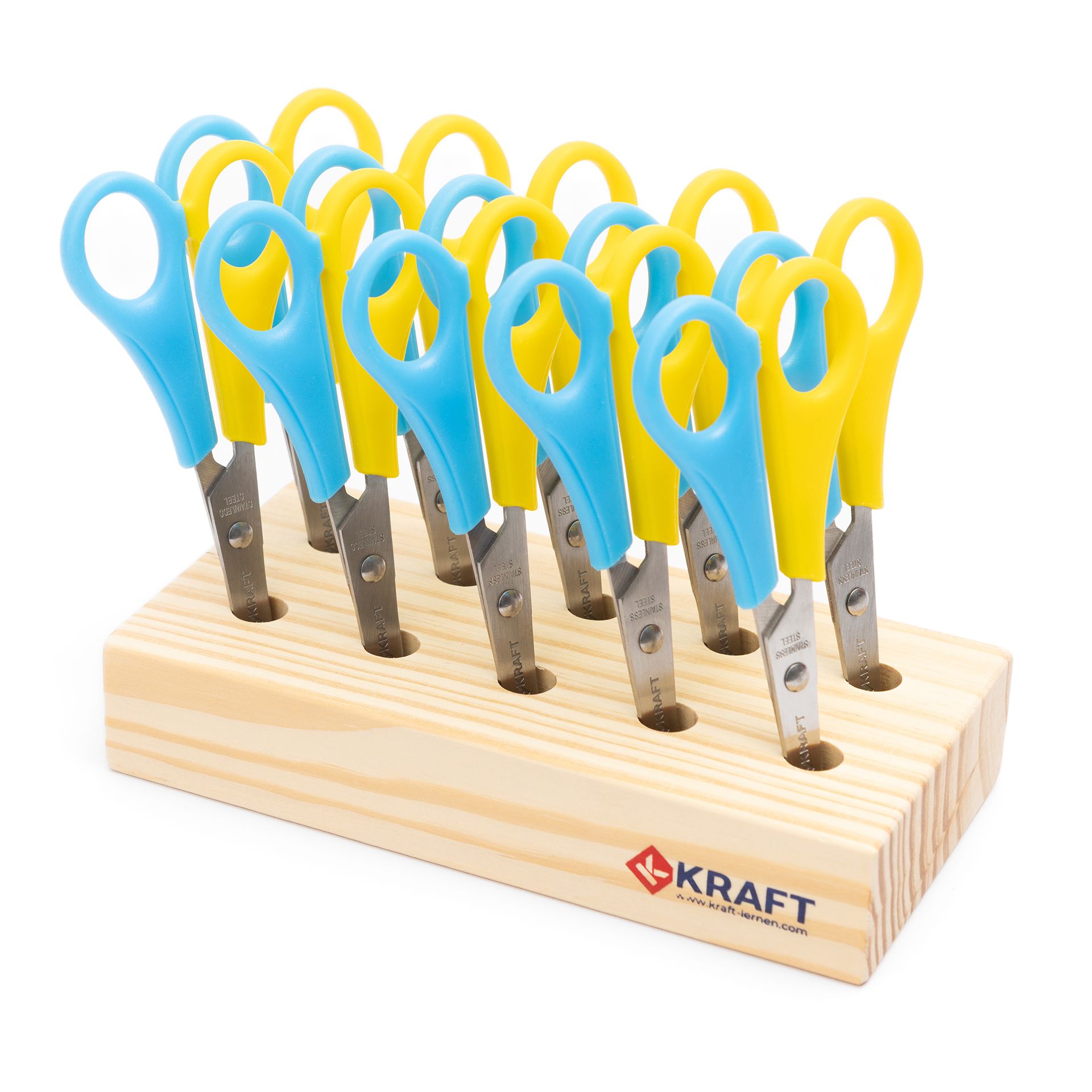 Bastelschere links rund