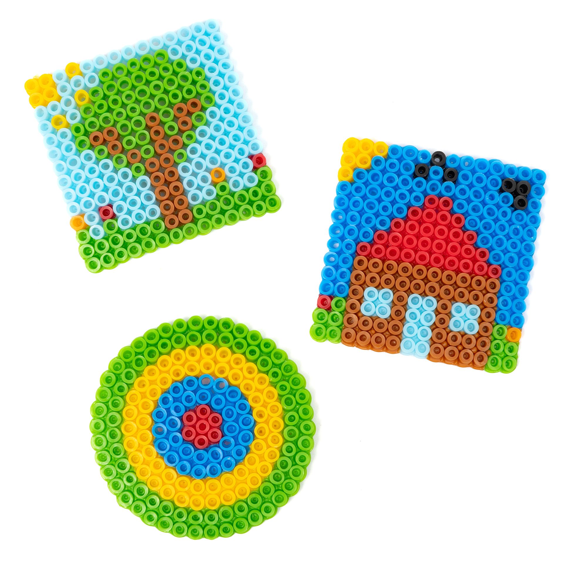 Bügelperlen-Eimer, 25.000 Perlen, inkl. 3 Platten