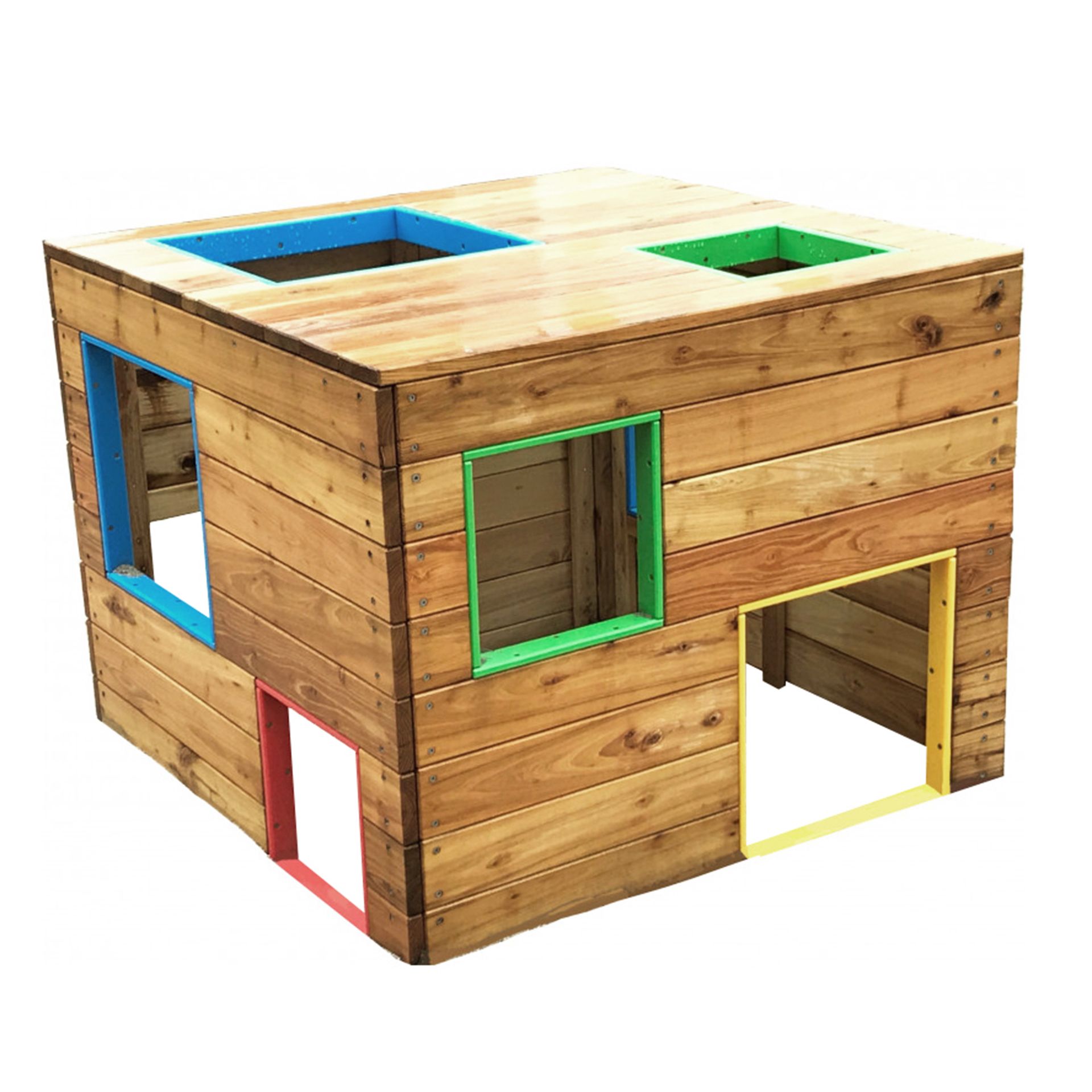 Spielhaus Würfel für den Garten, Holz