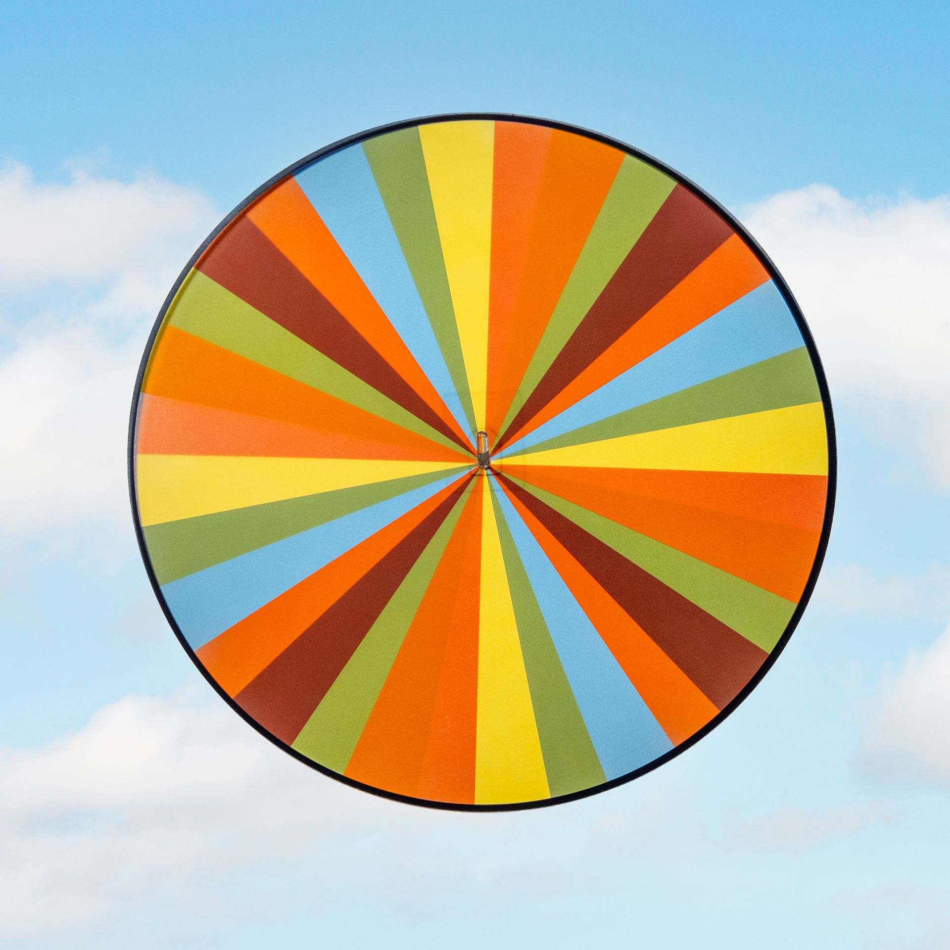 Fensterkreis Farbstrahlen