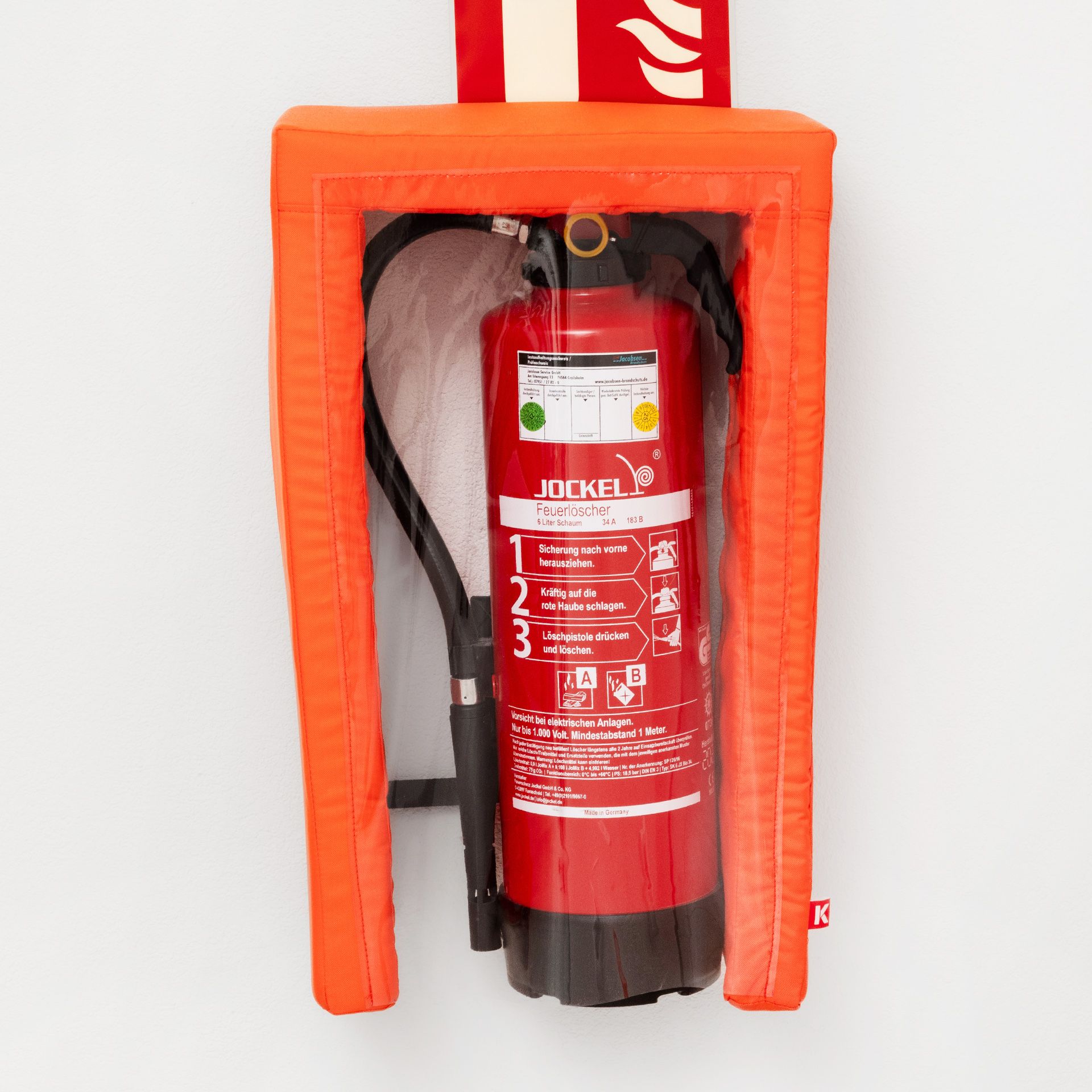 inCase, Schaumstoffschutz für Feuerlöscher