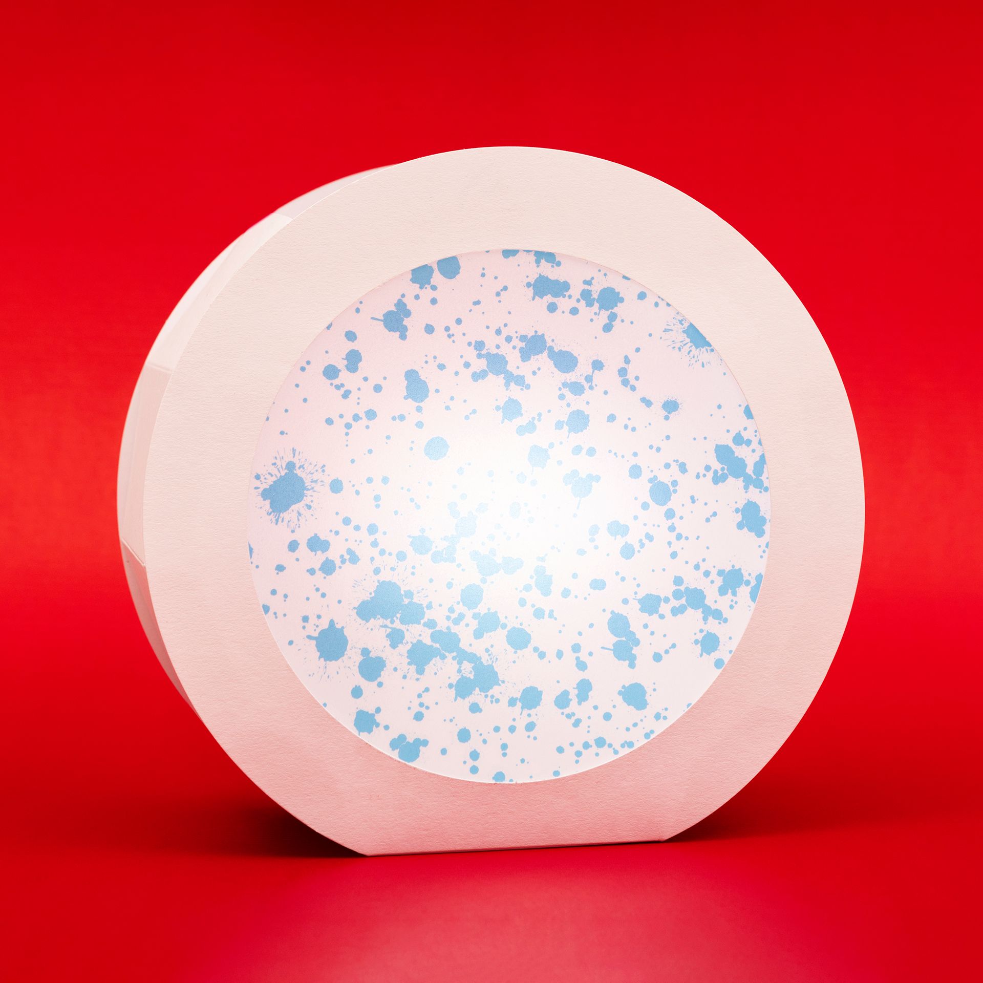 Kreise Transparentpapier D17,5cm, Farbtupfer, 24 Stück,